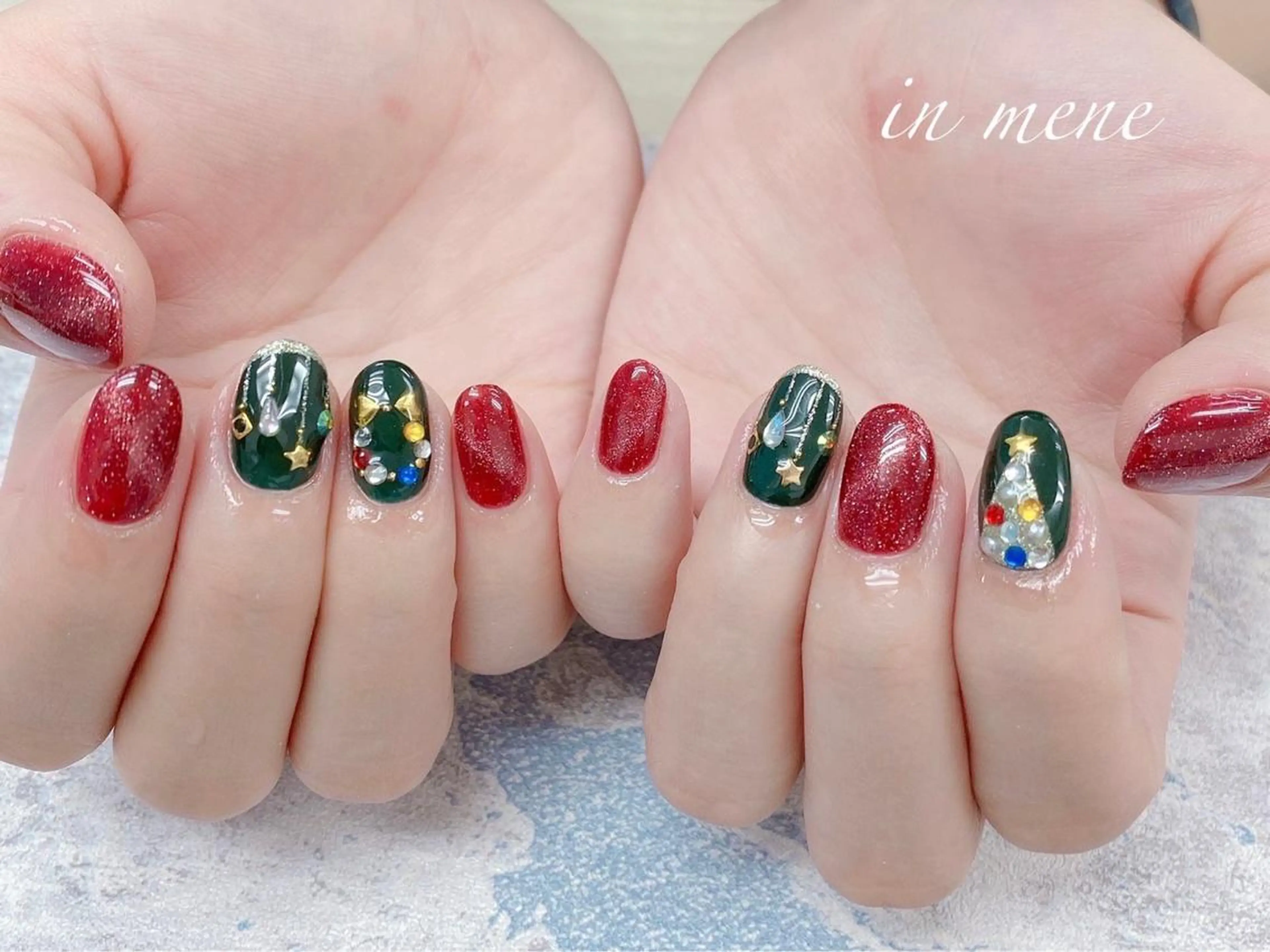 ネイル 冬ネイル クリスマス IN MENE所属・IN MENEのネイルデザイン