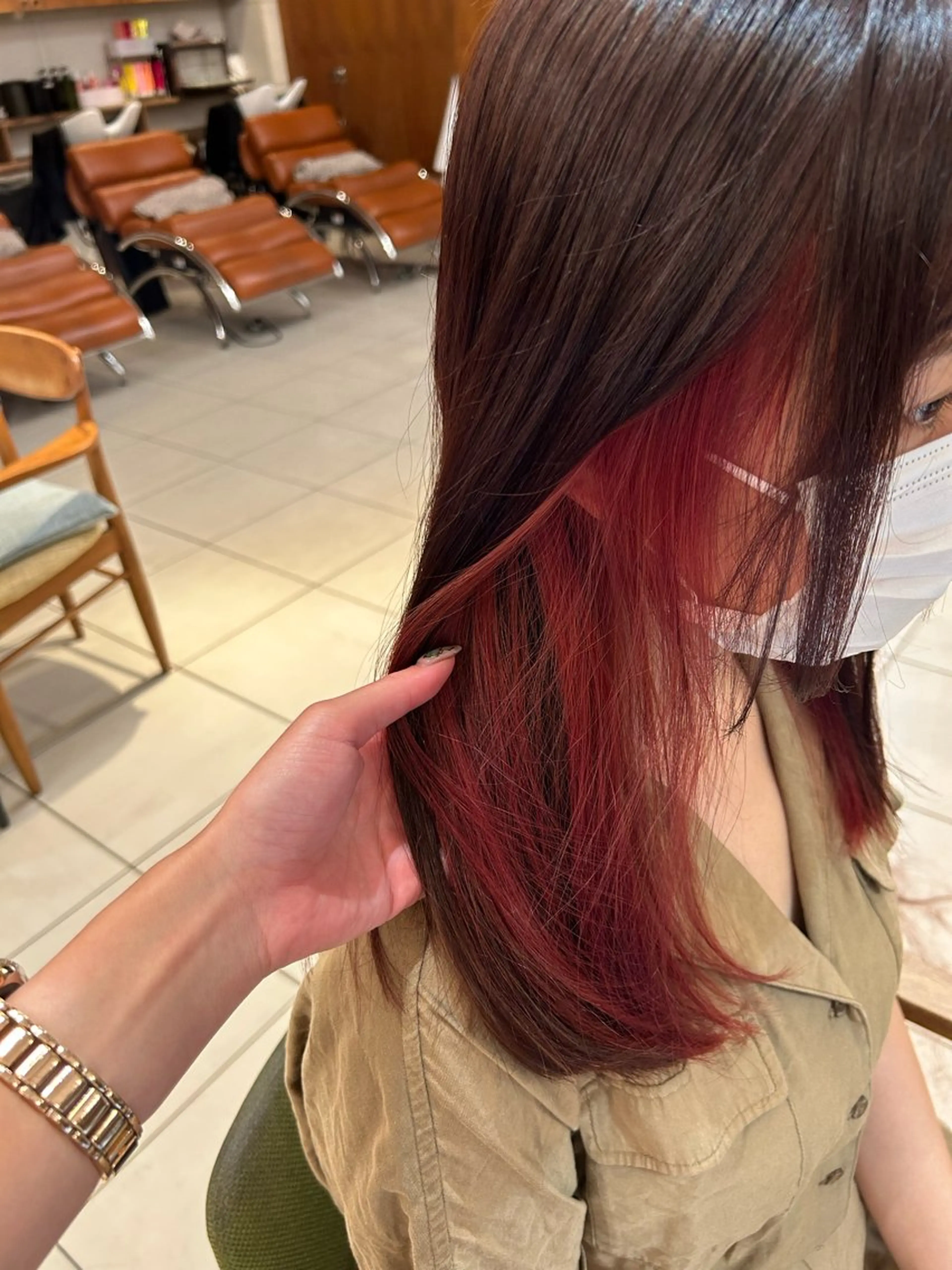 セミロング カラー カット ヘアカラー トリートメント 艶カラー/耳つぼ/ 浴衣着付け/渡辺奈緒のその他イメージ