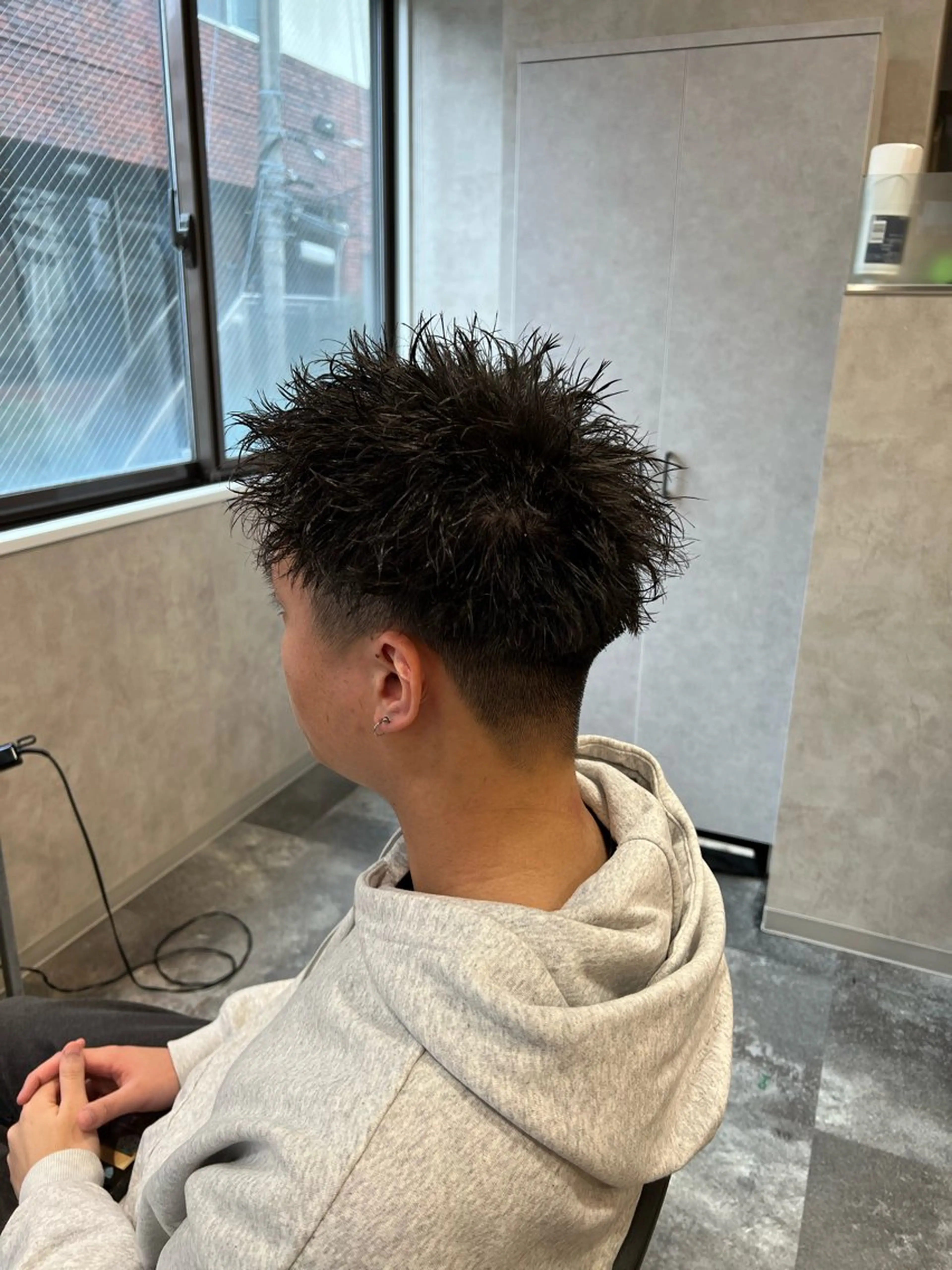 ショート パーマ ヘアアレンジ メンズ メンズパーマ スパイキーショート ショートヘア カット パーマ メンズ特化/カラー/ パーマ/ケイシンのヘアスタイル