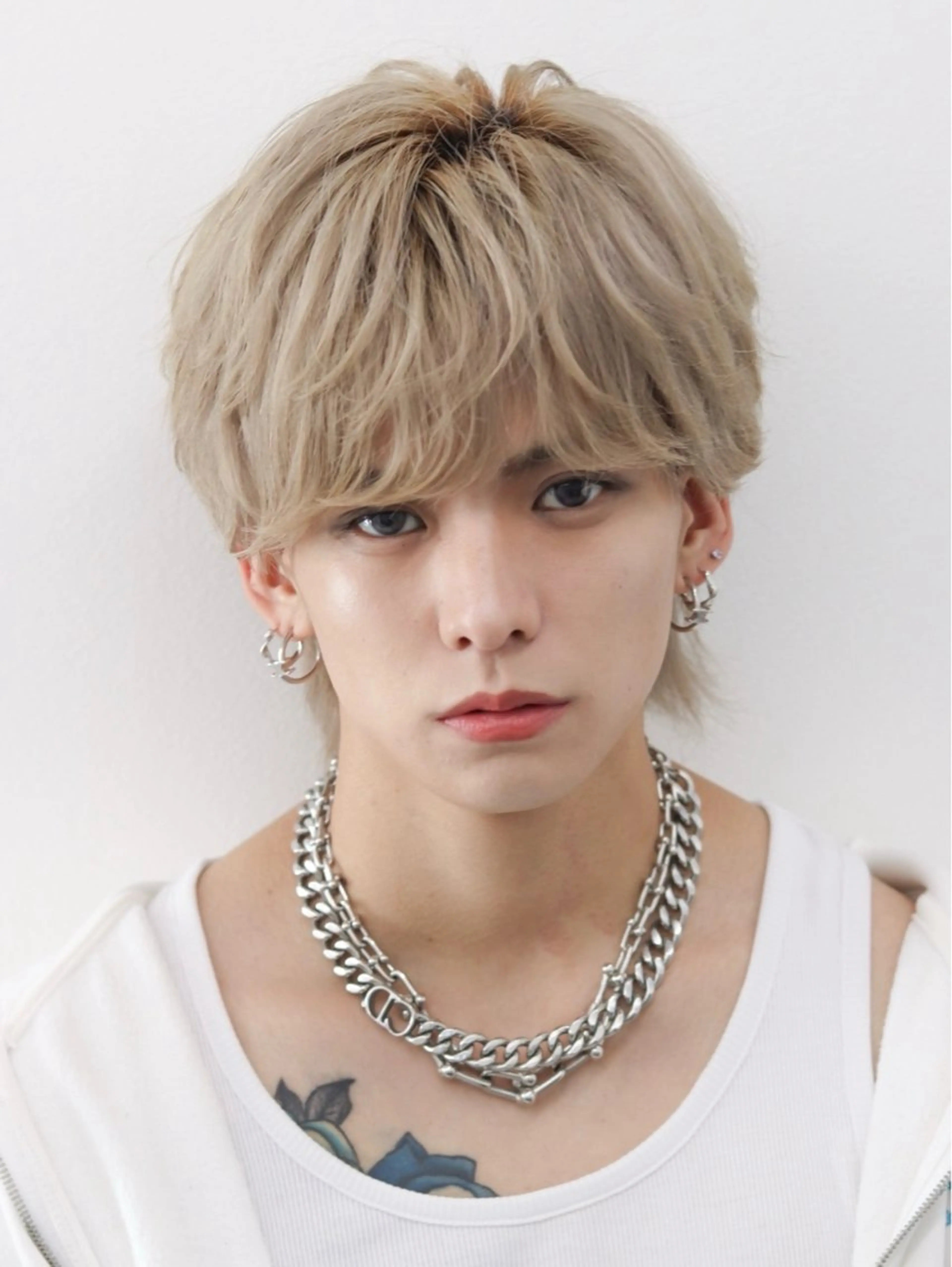 ショート パーマ ヘアアレンジ メンズ カット ヘアカラー メンズ特化🧞‍♂️ ASHU🧞‍♂️のヘアスタイル