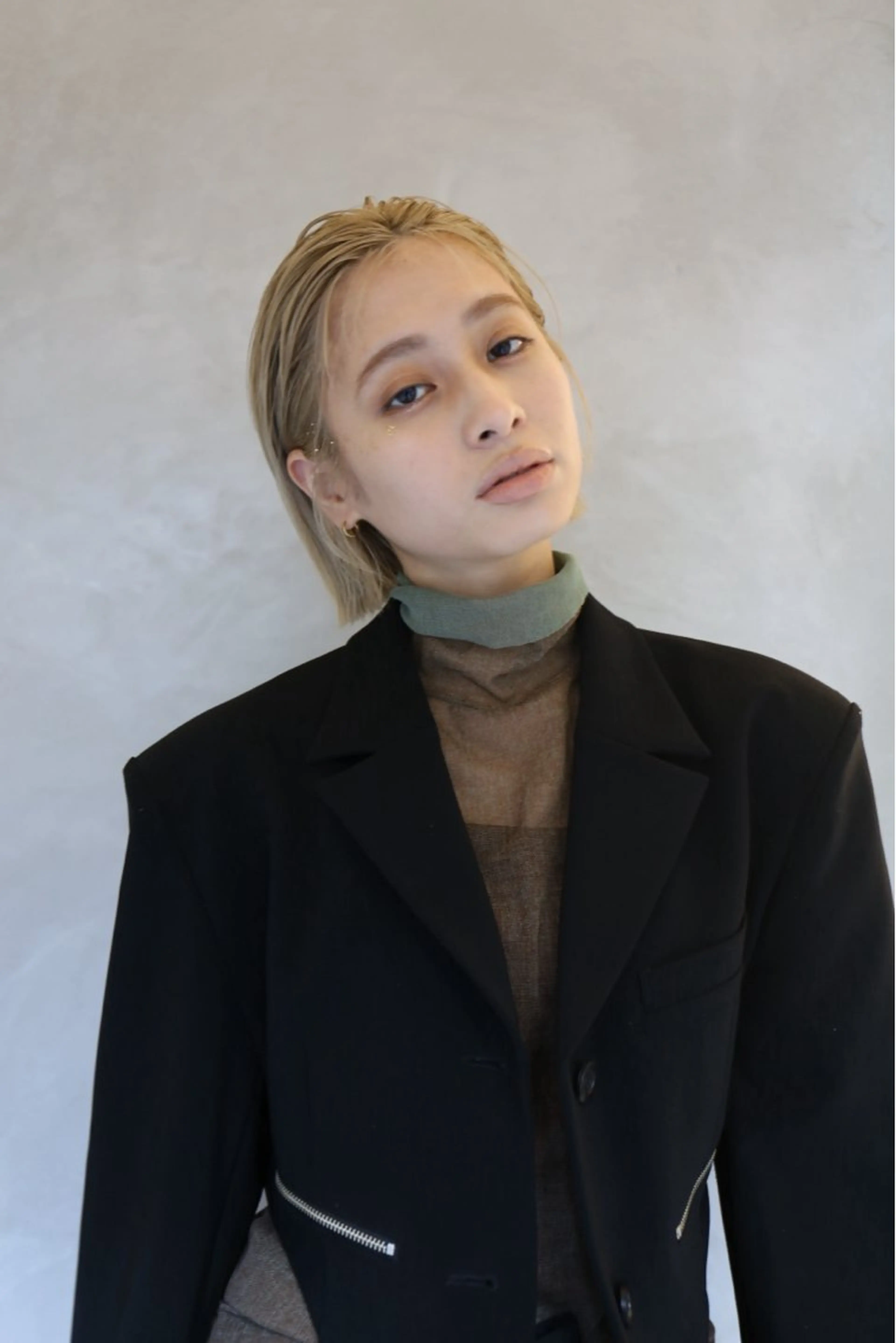 カラー ベージュカラー ブロンド ボブ ショートカット/入江 菜奈¥0のヘアスタイル