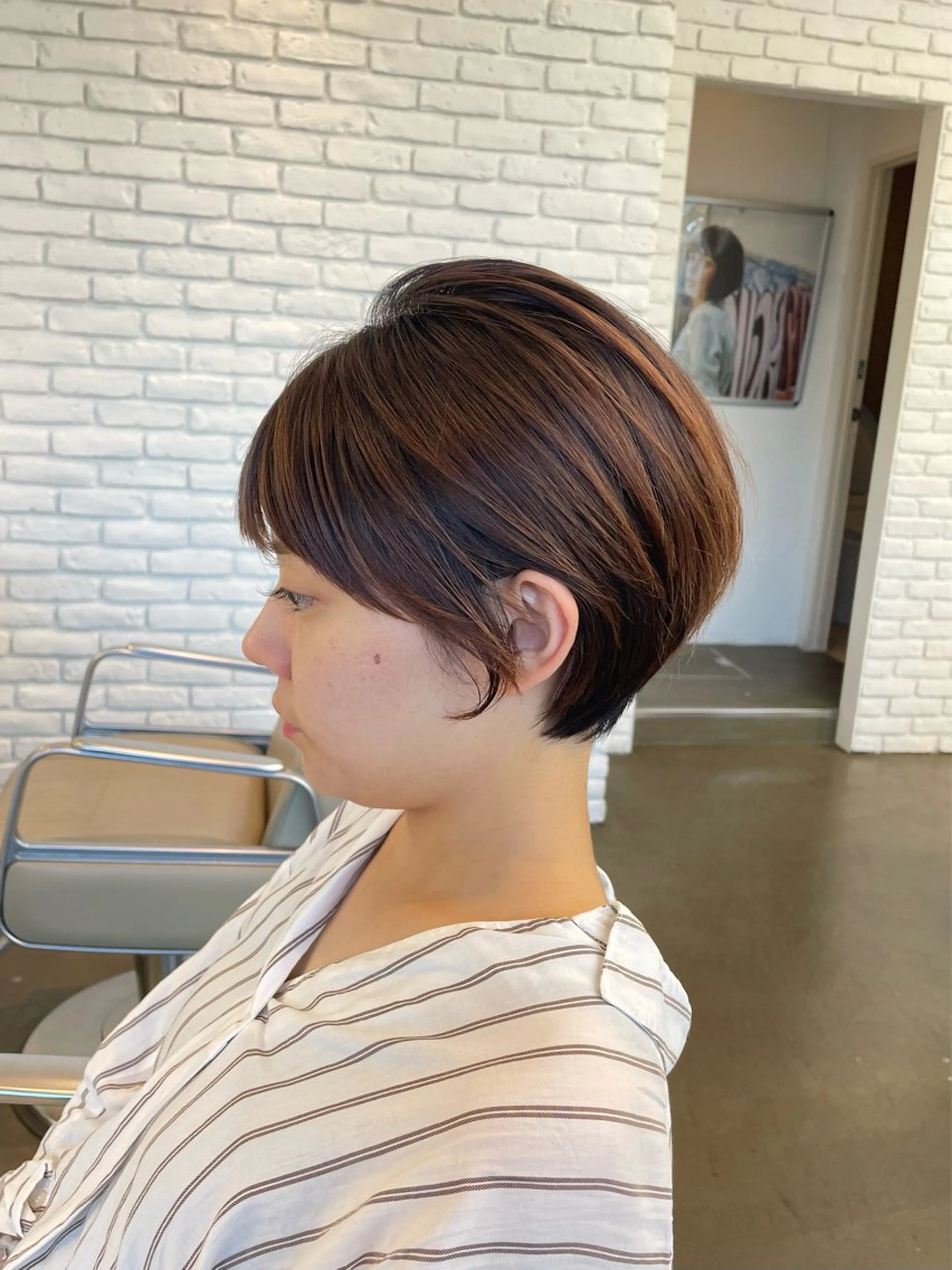 ショート カット トリートメント ヘアセット 🍑まき/カット /髪質改善カラー🍑のヘアスタイル