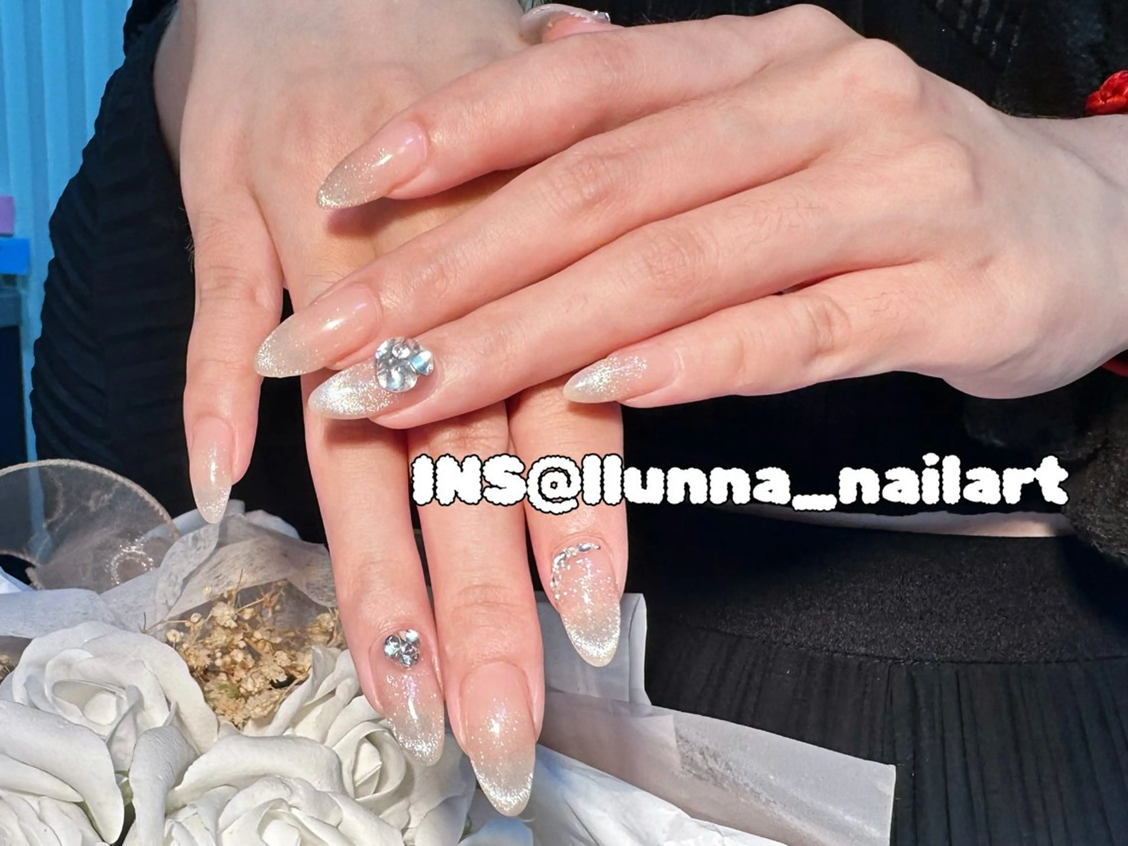 ネイル ストーンネイル ハンドネイル Cleopatra  Nail Salon所属・Cleopatra ♡ルナのネイルデザイン