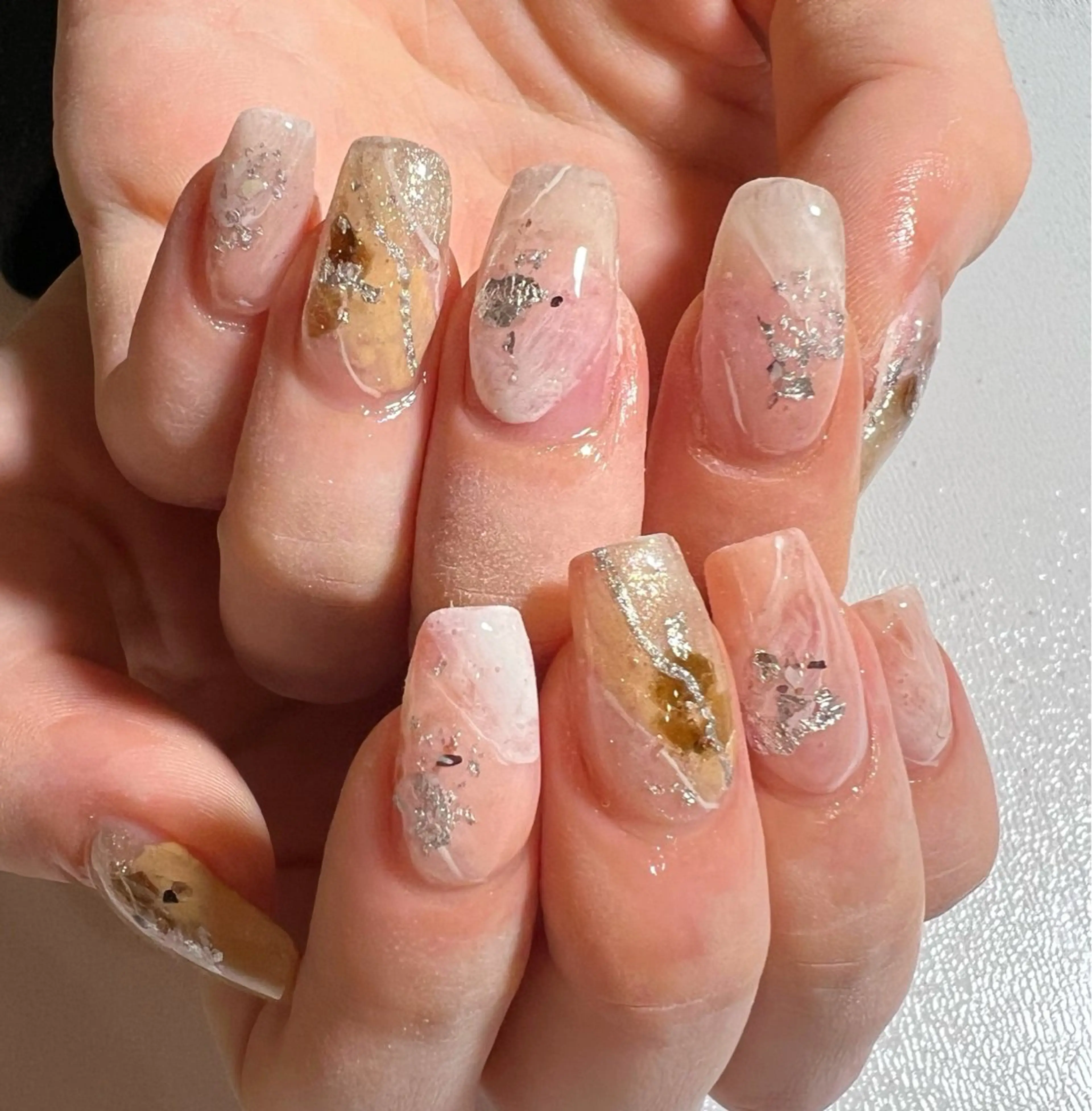 ネイル 桜ネイル ニュアンスネイル ハンドネイル private salon mieのネイルデザイン