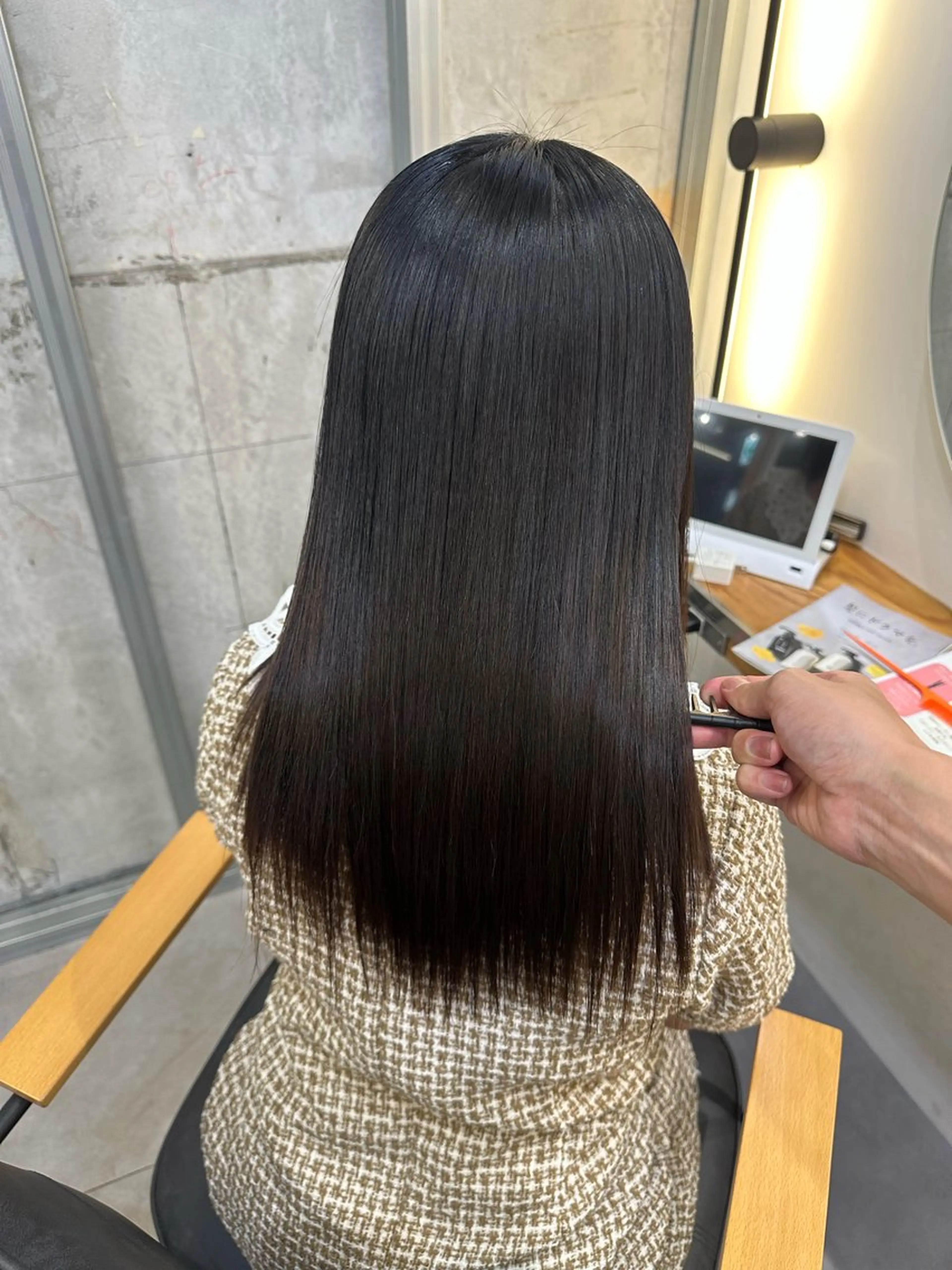 ロング 縮毛矯正 リキ/縮毛矯正🫧 /メンズカット💈のヘアスタイル