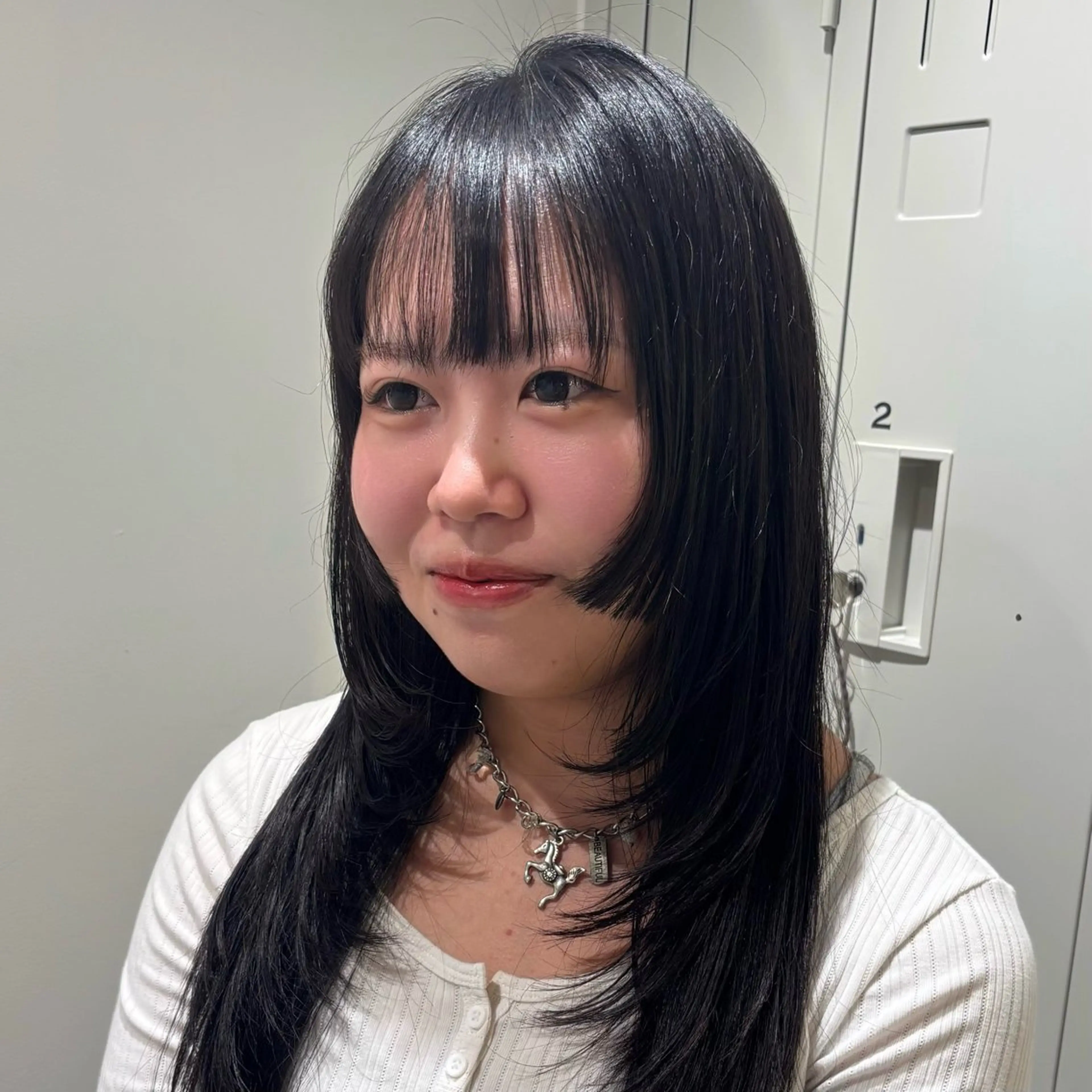 ロング カット トリートメント のむらあんじゅ/ 韓国風レイヤーೀのヘアスタイル