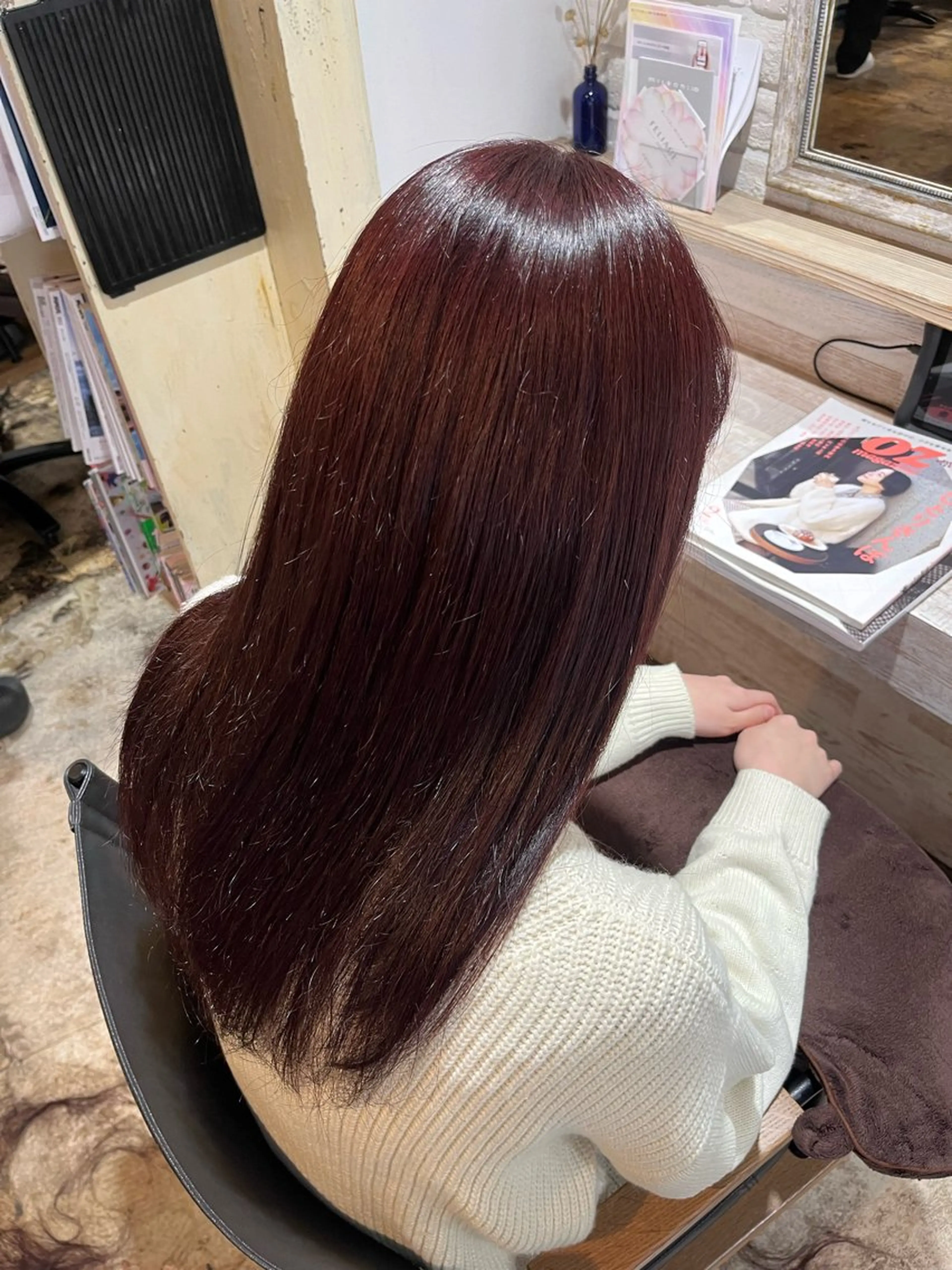 セミロング カラー ラベンダーカラー ピンクカラー ピンクラベンダー カット ヘアカラー トリートメント 透明感カラー/パーマ 🌀アオノアユミのヘアスタイル