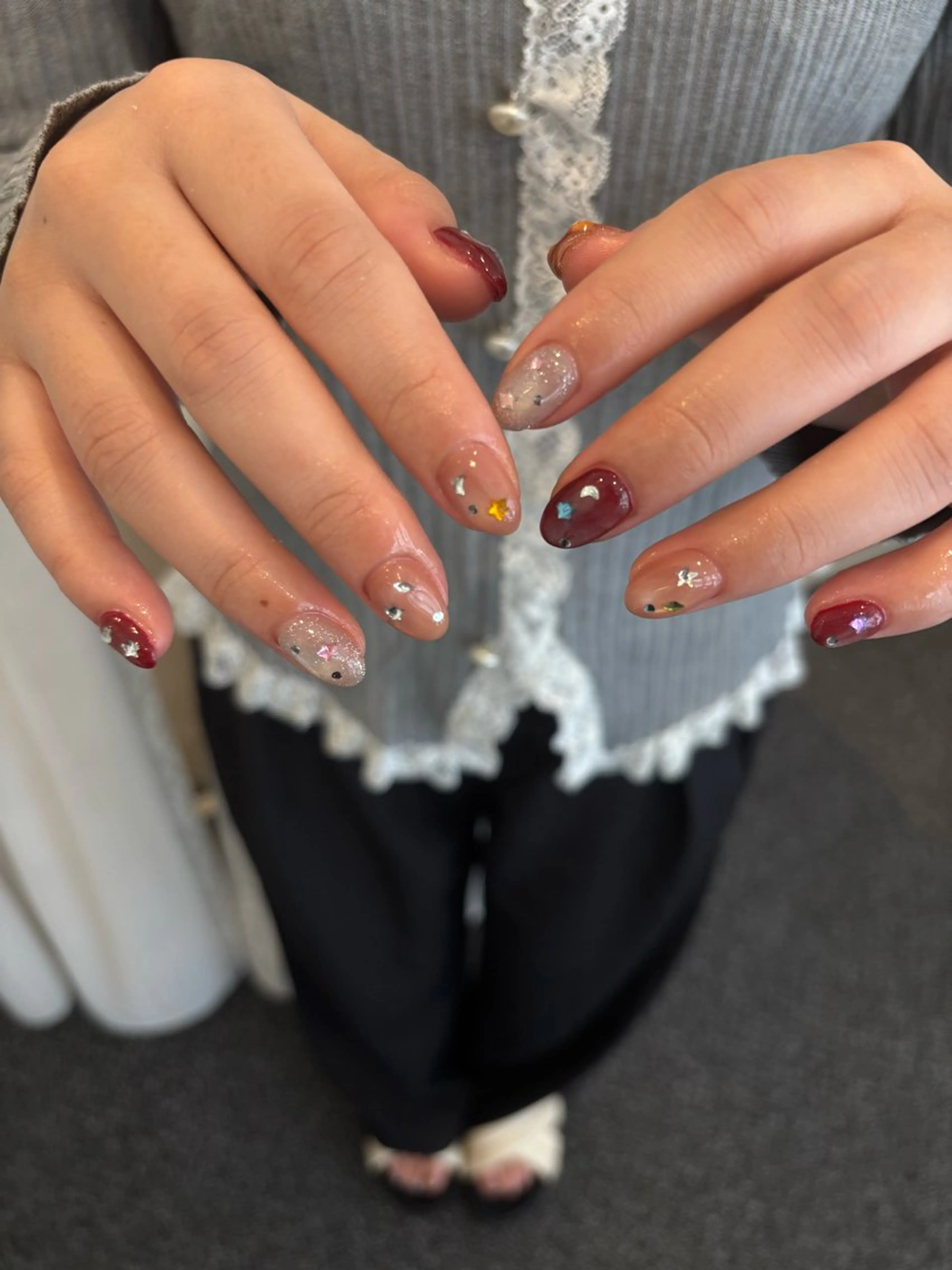 ネイル マグネットネイル ハンドネイル 河内小阪nail/ TOMO♡のネイルデザイン