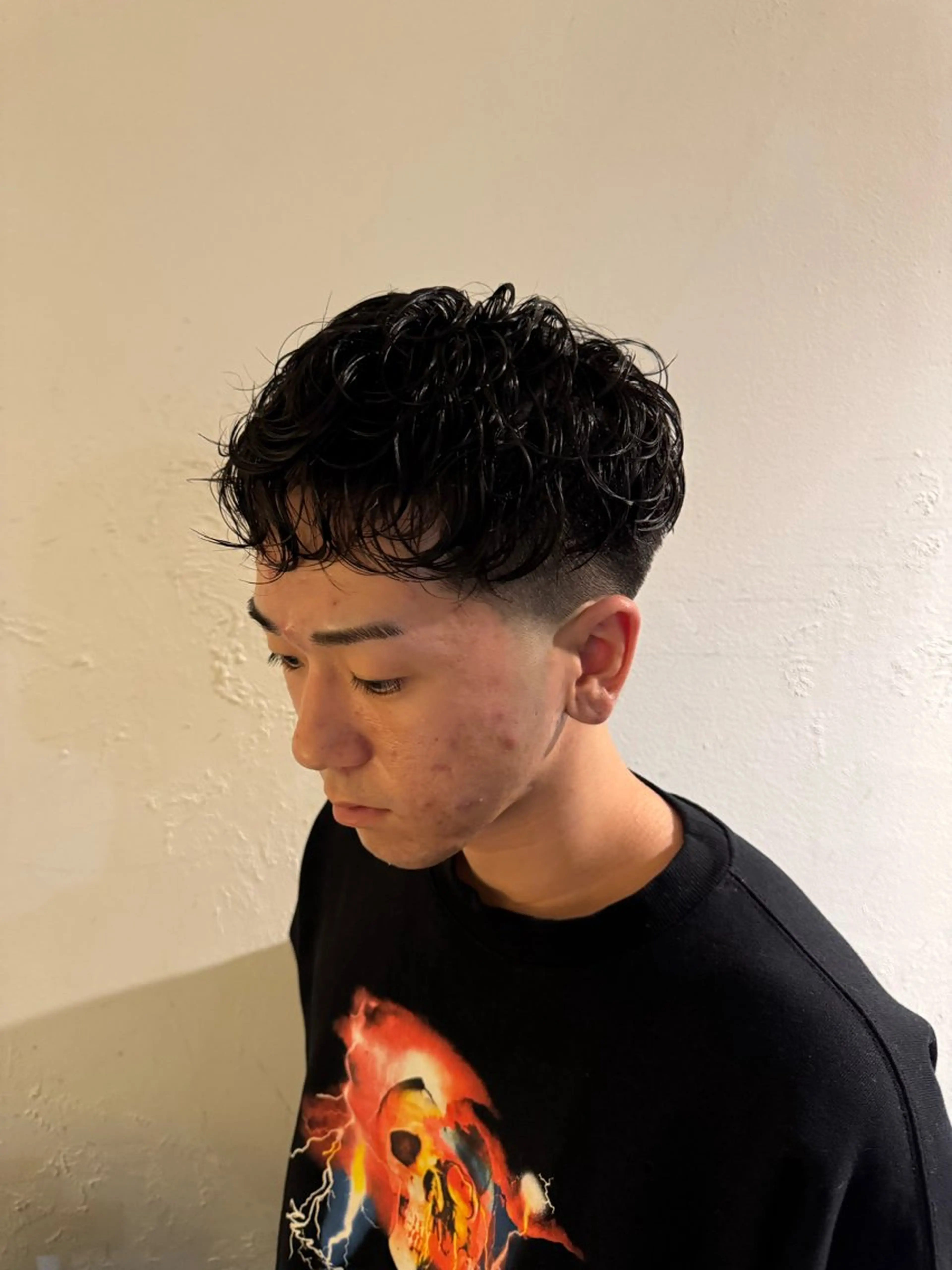 ショート パーマ メンズ メンズパーマ スペインカール カット パーマ トリートメント 💈メンズ特化💈 TASUKUのヘアスタイル