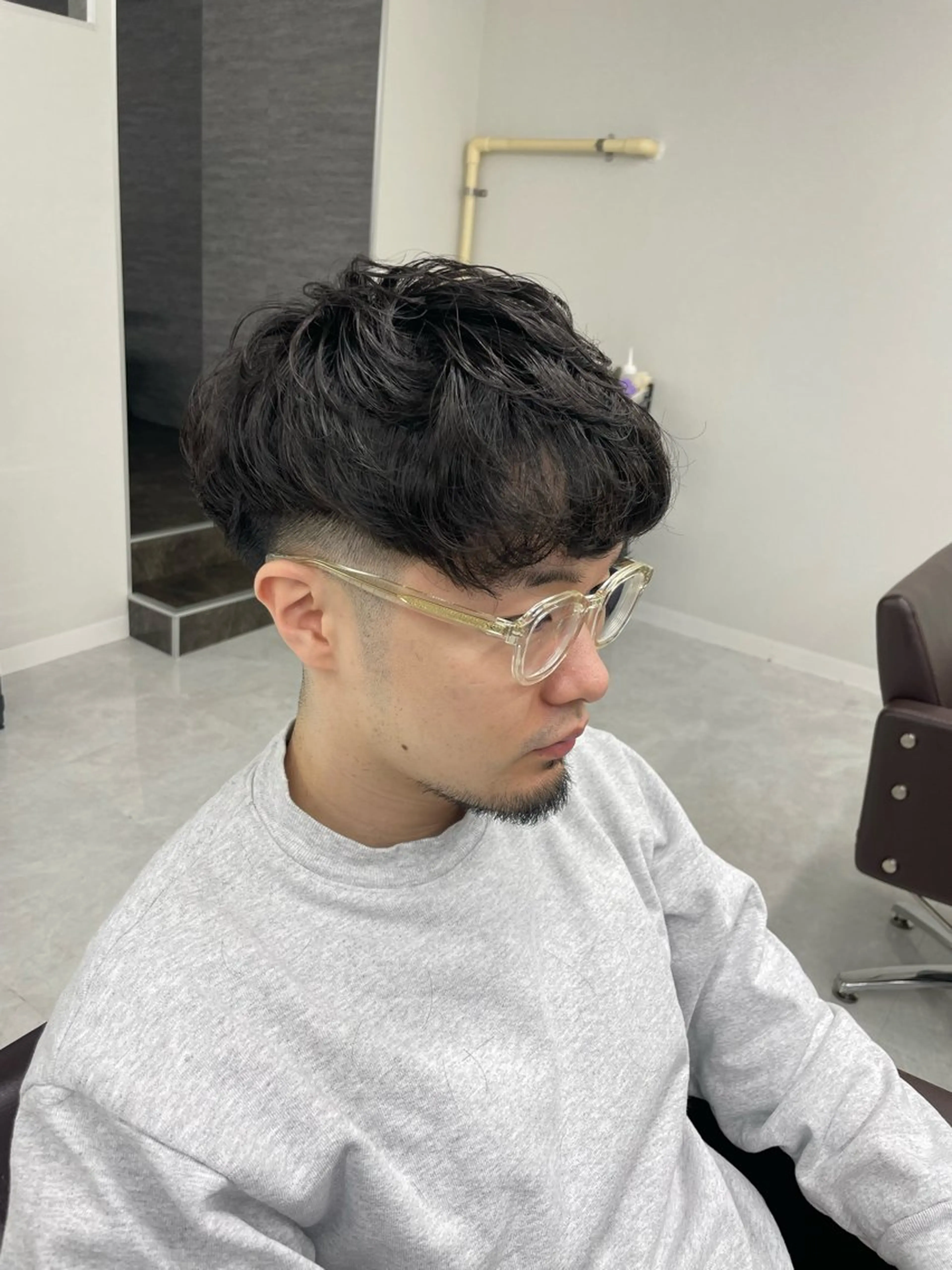 ショート パーマ メンズ カット メンズカット特化✂︎ SHINGO 本厚木のヘアスタイル