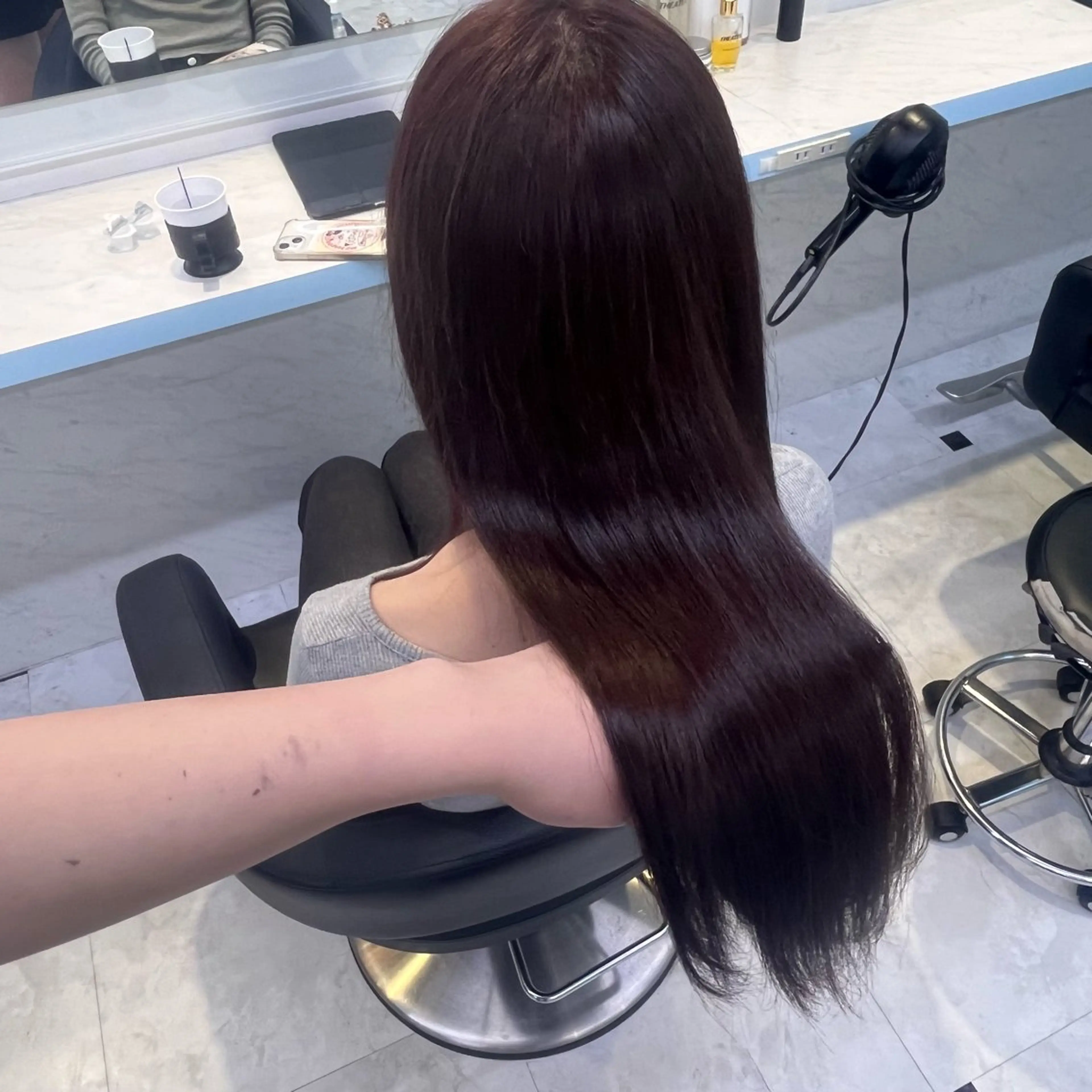 ロング ヘアカラー トリートメント ヘアセット NANA🥀韓国ヘア /レイヤー/暖色🥀のヘアスタイル