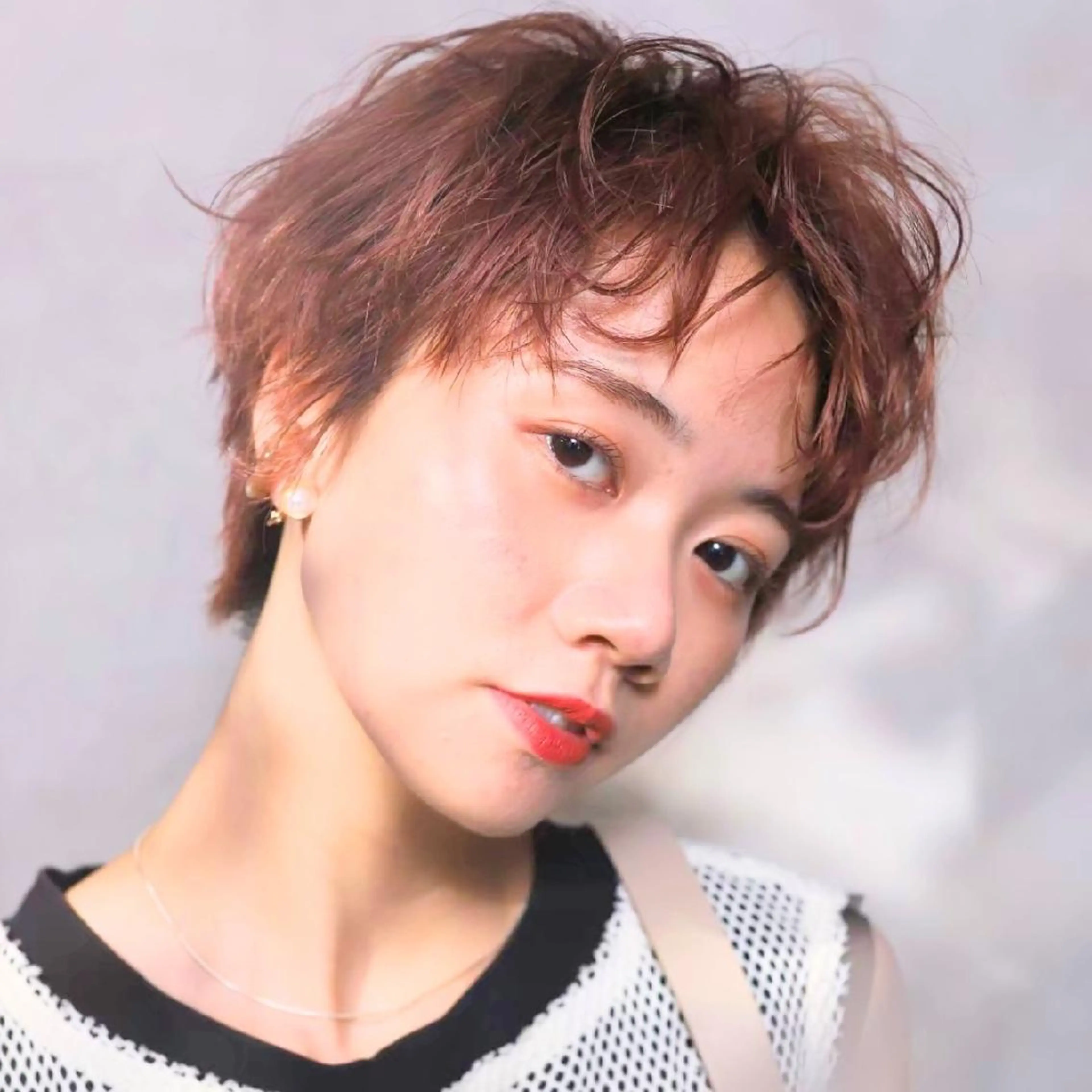 ショート カラー ショートヘア ショートボブ縮毛矯正 特化◇阿武隈川 弘のヘアスタイル