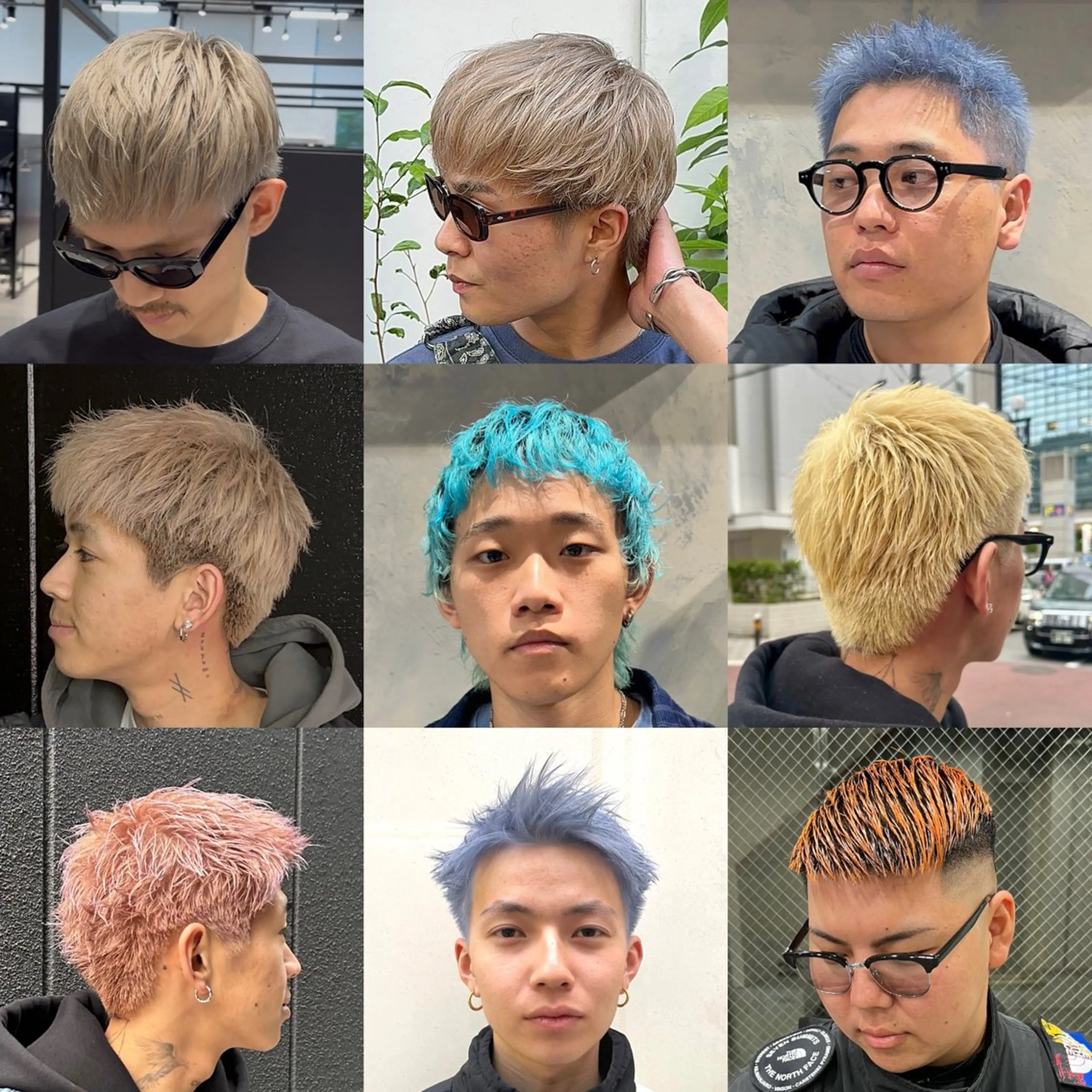 カラー メンズ メンズハイトーン ハイトーンカラー GO TODAY シェアサロン心斎橋edel店所属・【メンズ特化美容師】 岩城　昇悟のヘアスタイル