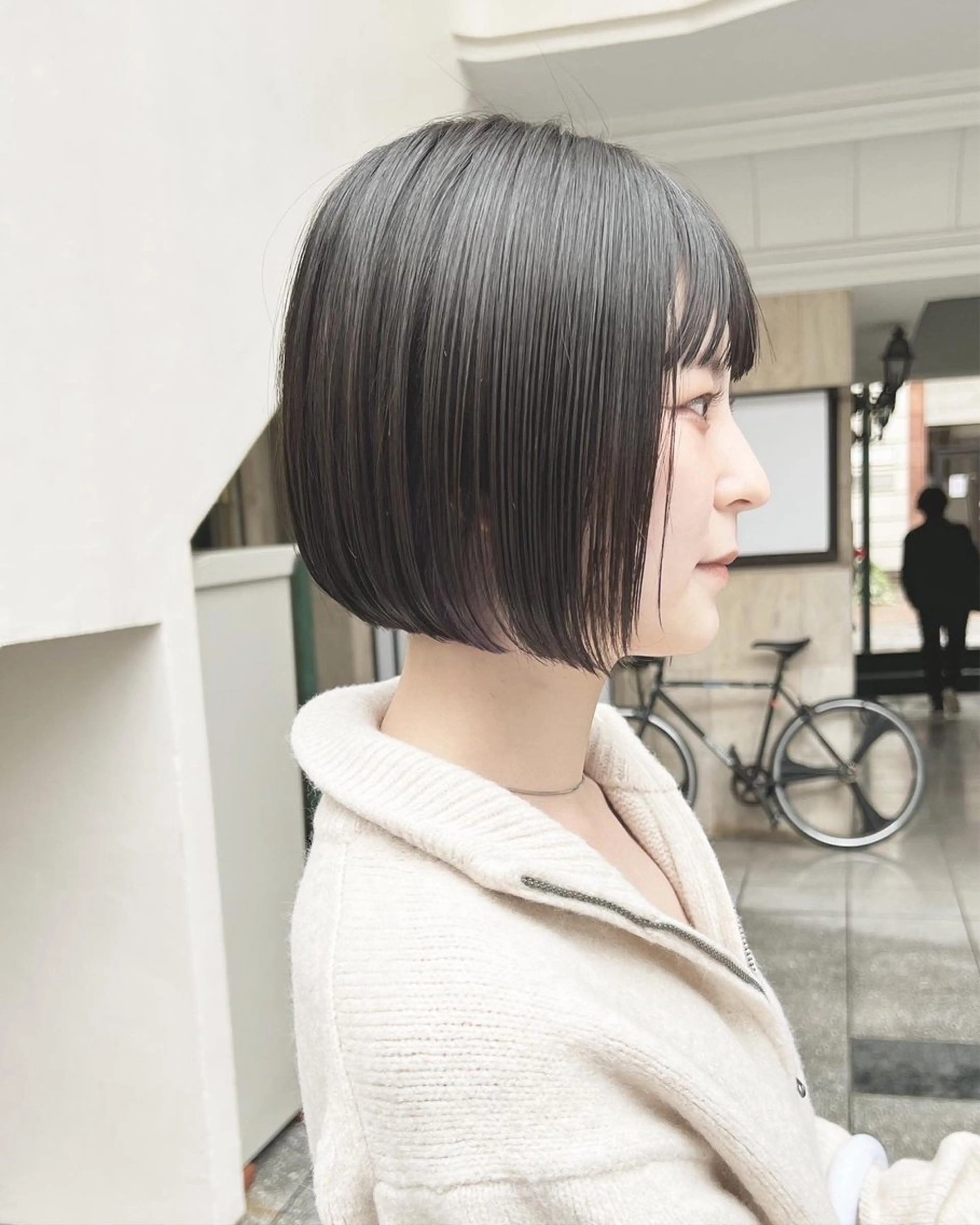 ミディアム ハイライト 髪質改善 縮毛矯正 トリートメント 艶髪/髪質改善/ NATSUKI🍯のヘアスタイル