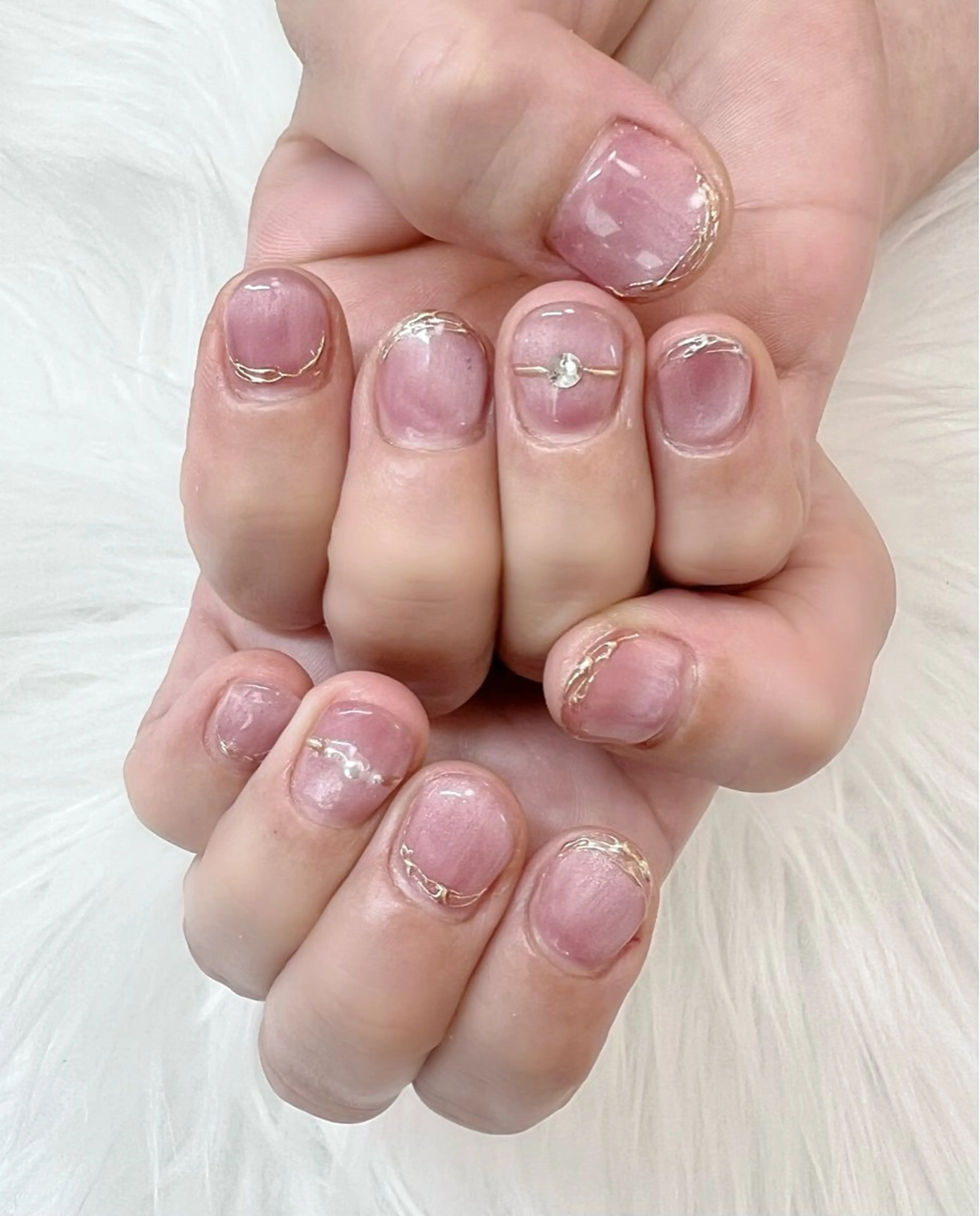 ネイル ショートネイル ぴはくサロン　ネイル あんどアイラッシュのマツエク・マツパデザイン