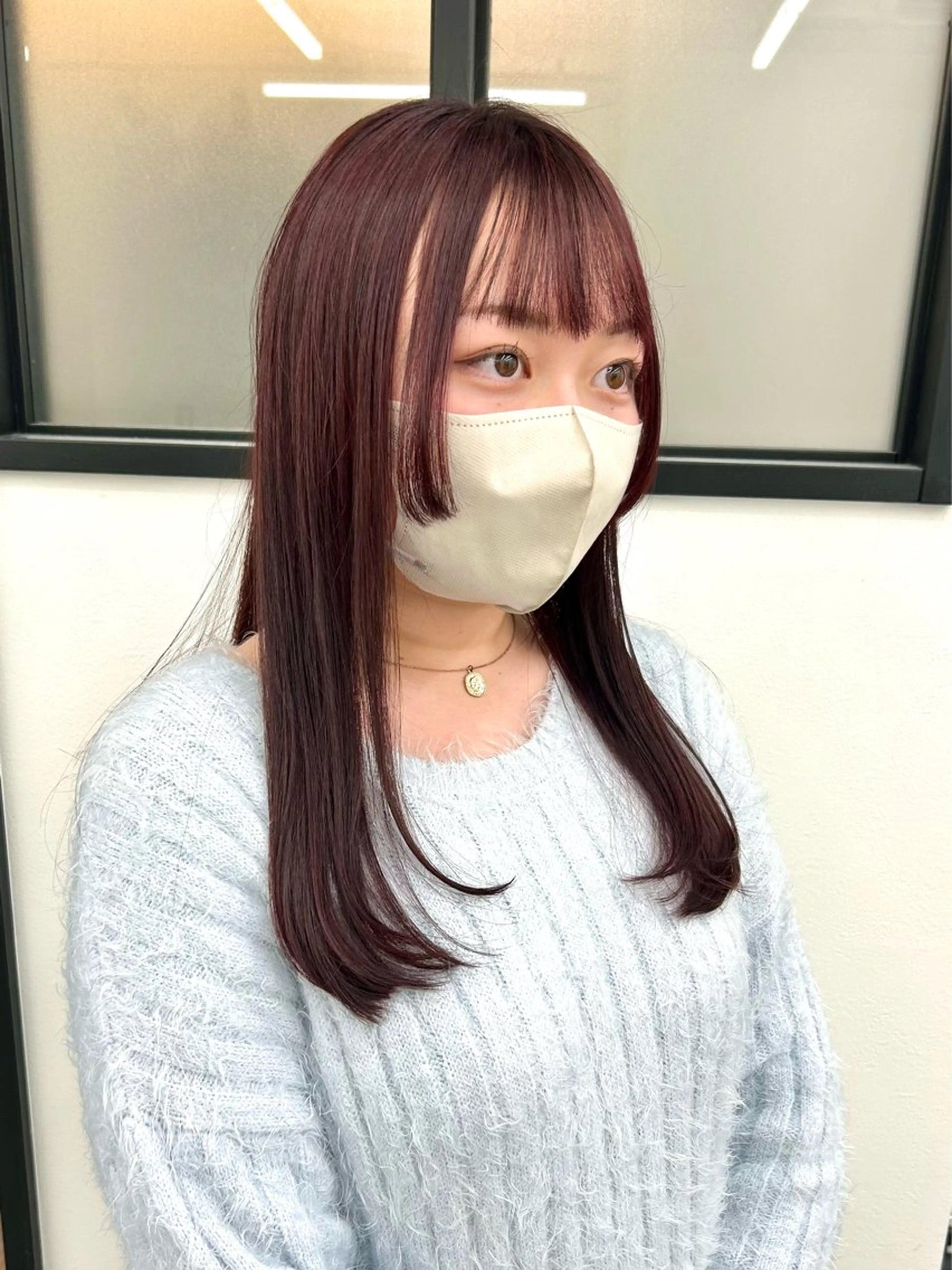 ロング カラー カット ヘアカラー トリートメント レイヤーカット韓国 暖色⭐︎KANAKOのヘアスタイル