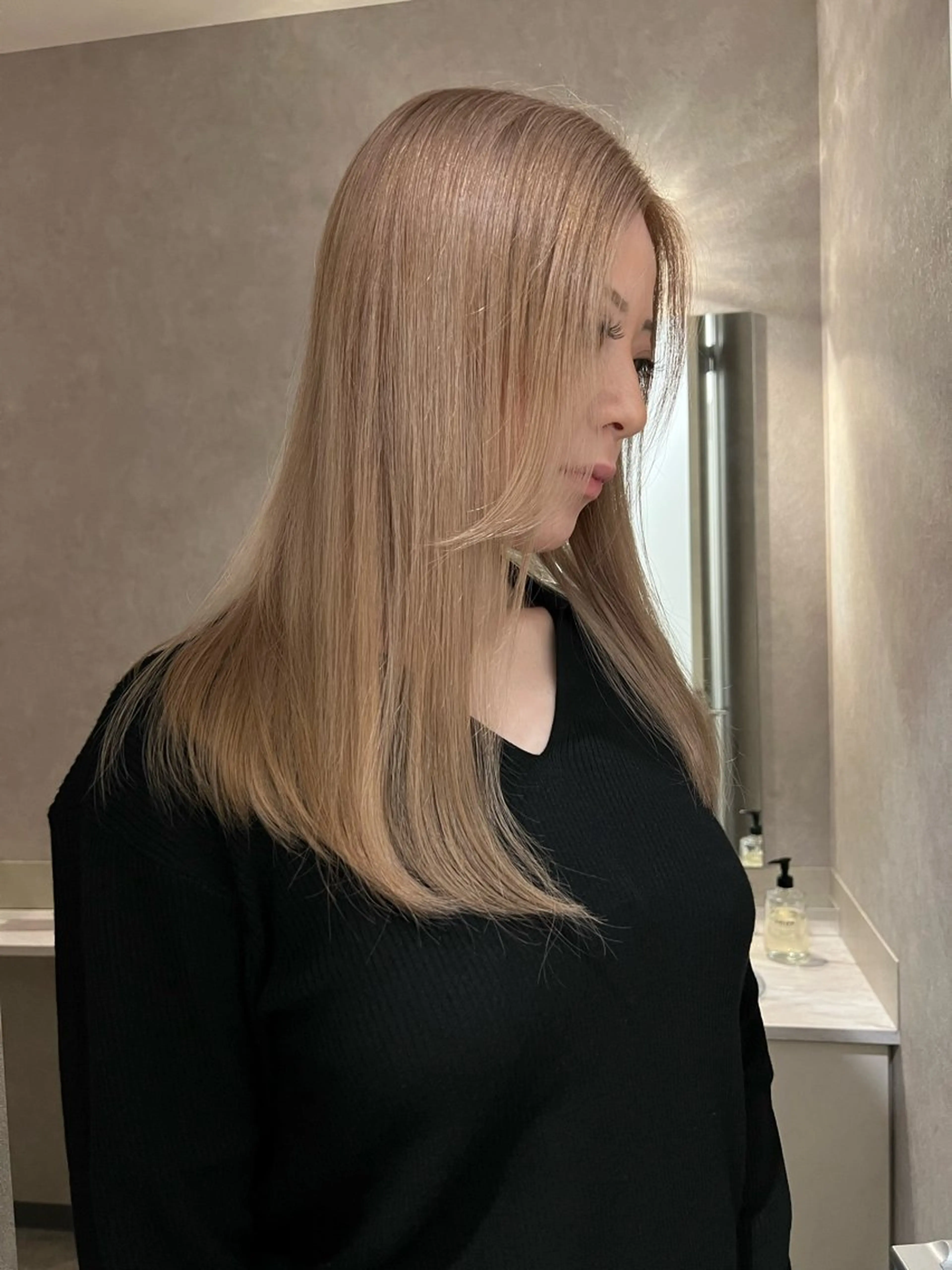 ロング ヘアカラー LAKING　SHIGA所属・田中 亜弥のヘアスタイル