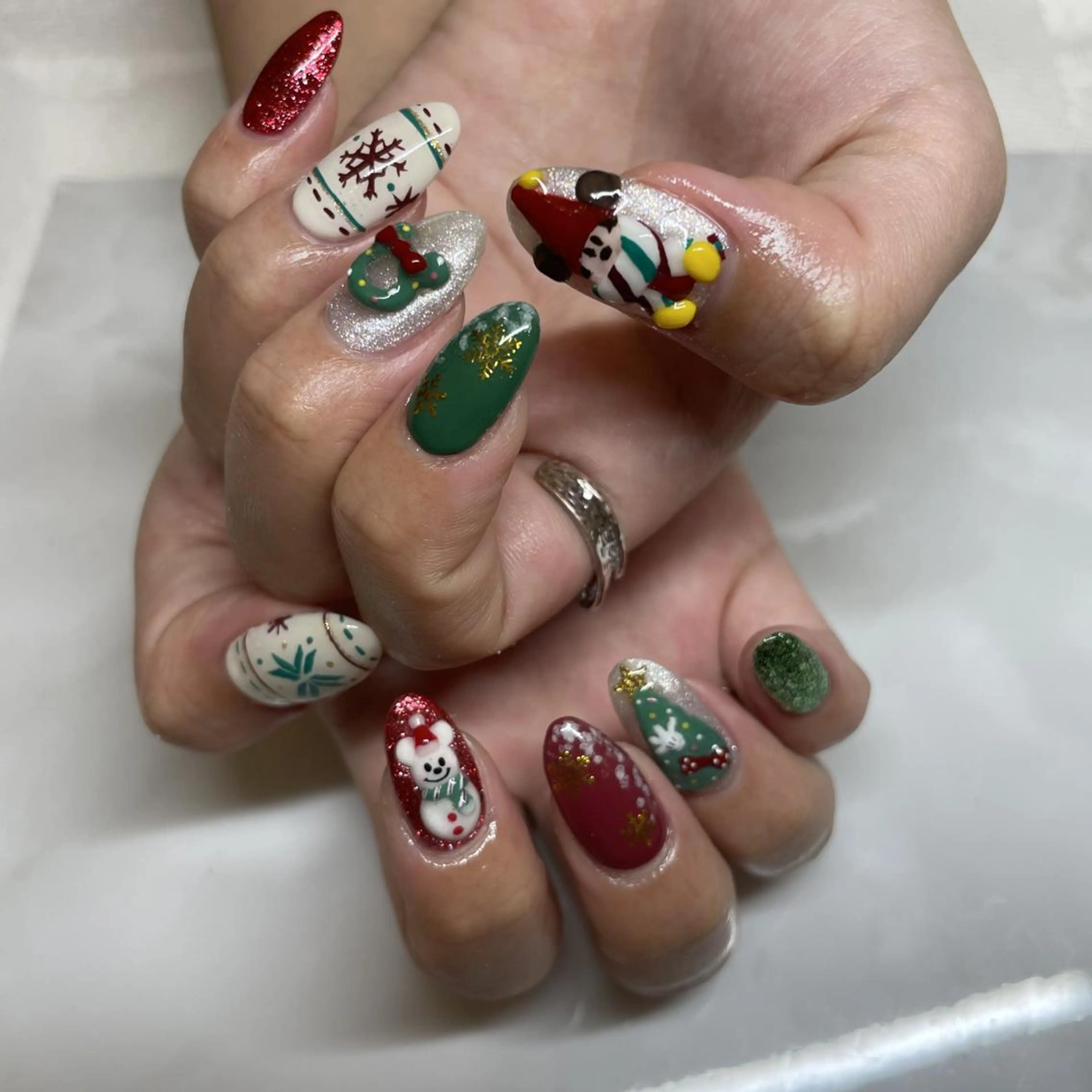 ネイル 冬ネイル クリスマス Nail salon LuaRのネイルデザイン