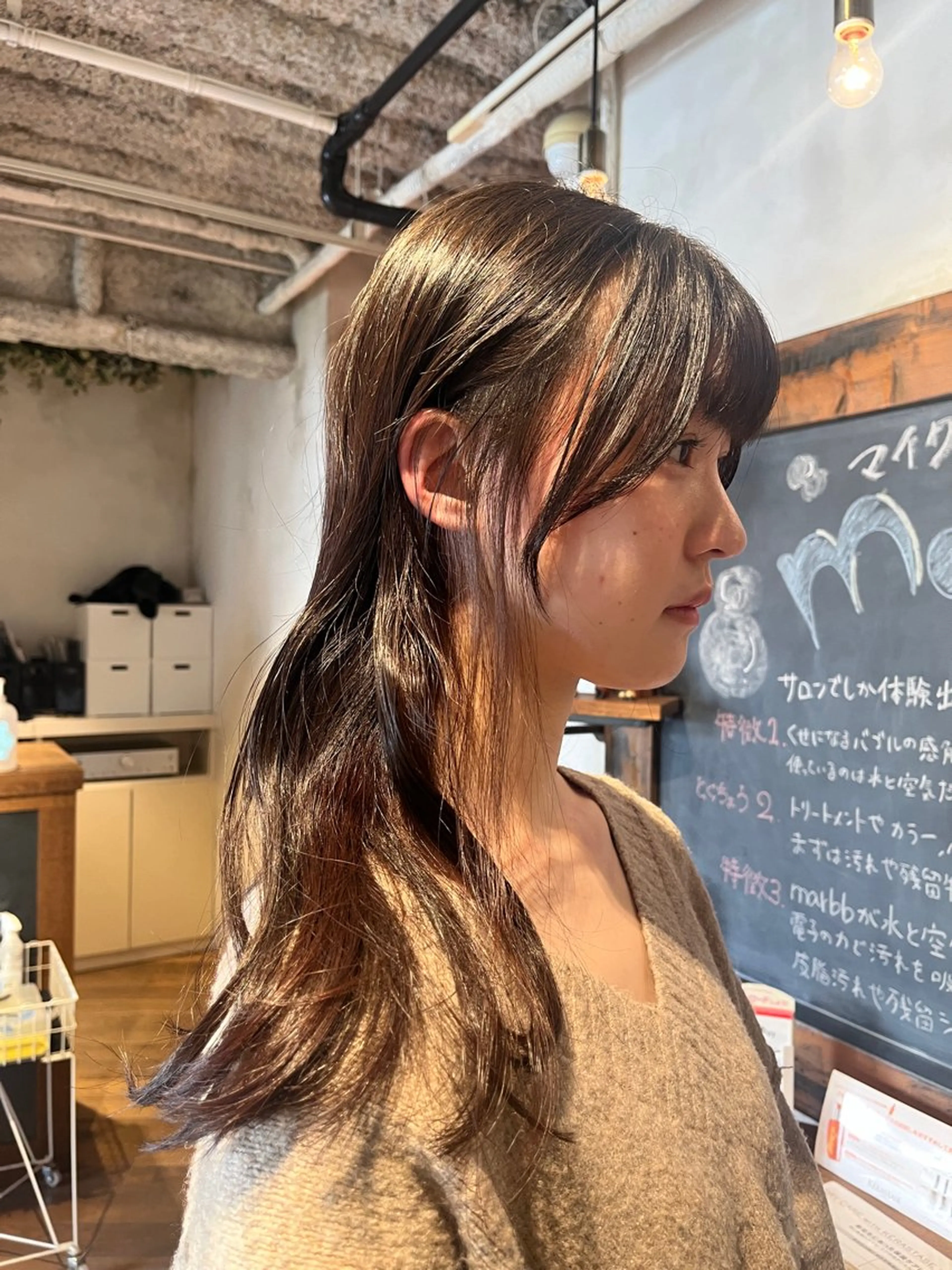 ロング カット ヘアカラー トリートメント IT’s所属・韓国好き🇰🇷 美容師MIKUのヘアスタイル