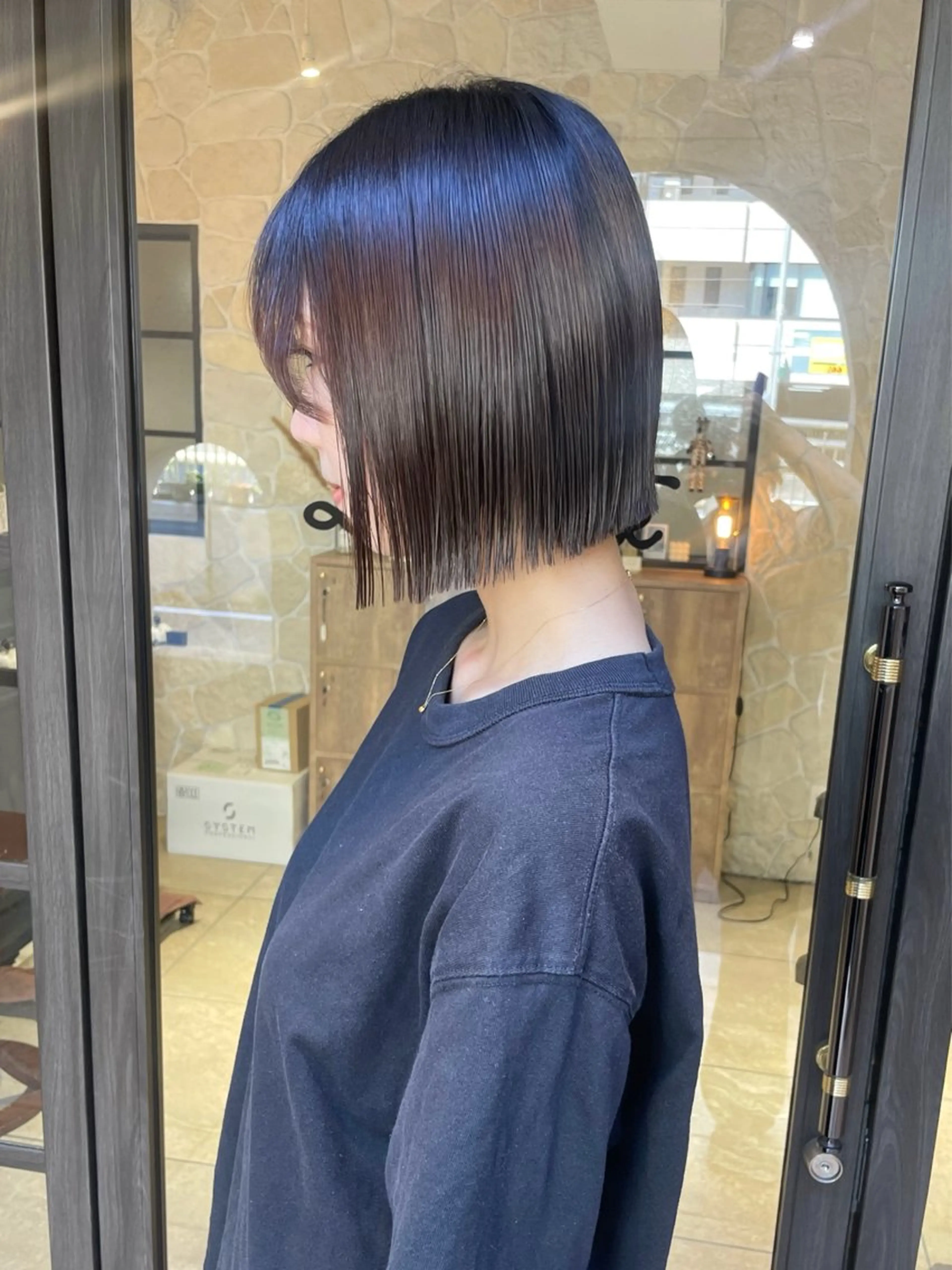 ショート 𝐌𝐨𝐞/透明感 暖色ボブ🤍のヘアスタイル