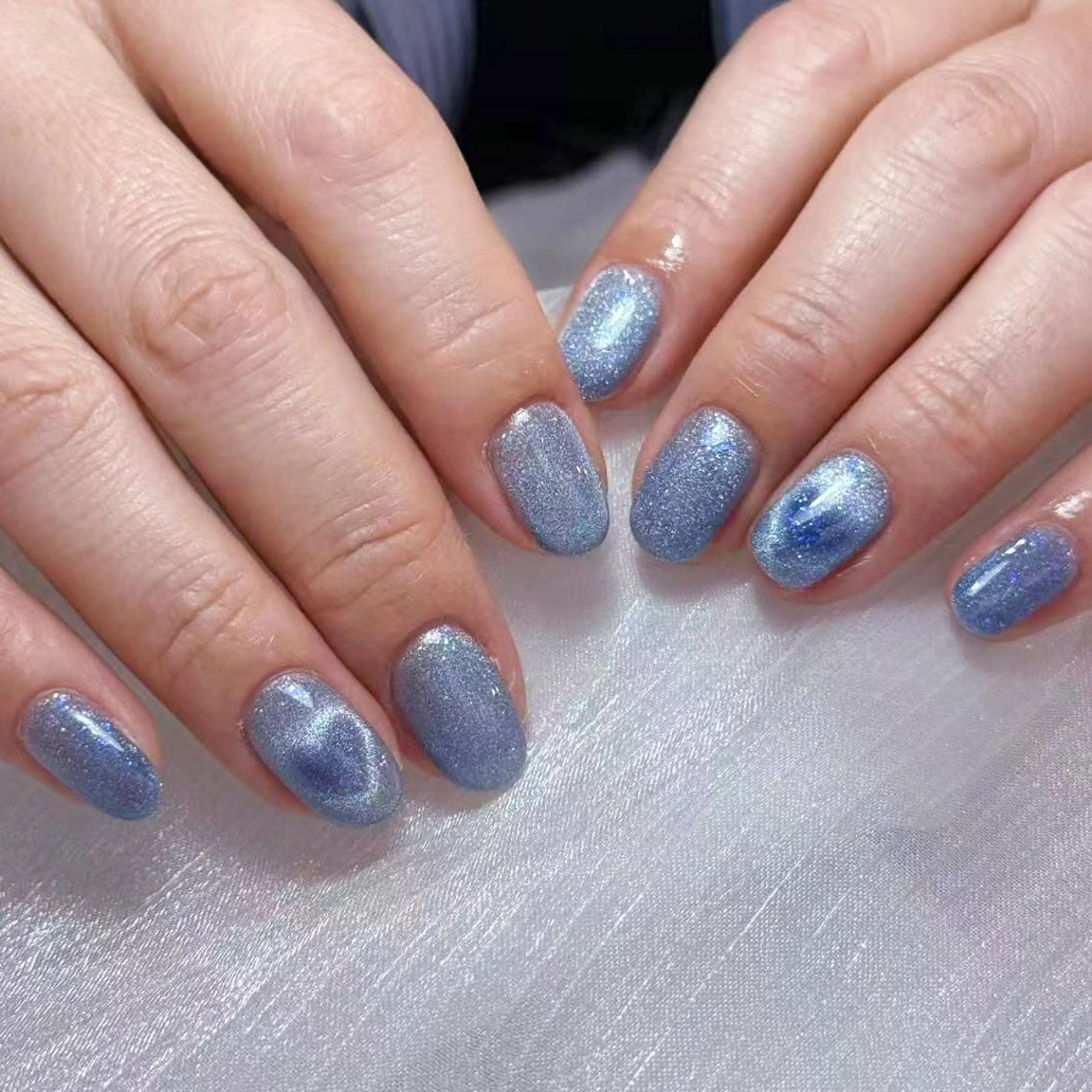 ネイル アートネイル オーロラネイル ガーリー キラキラネイル 韓国ネイル ハンドネイル diamond ♥のネイルデザイン