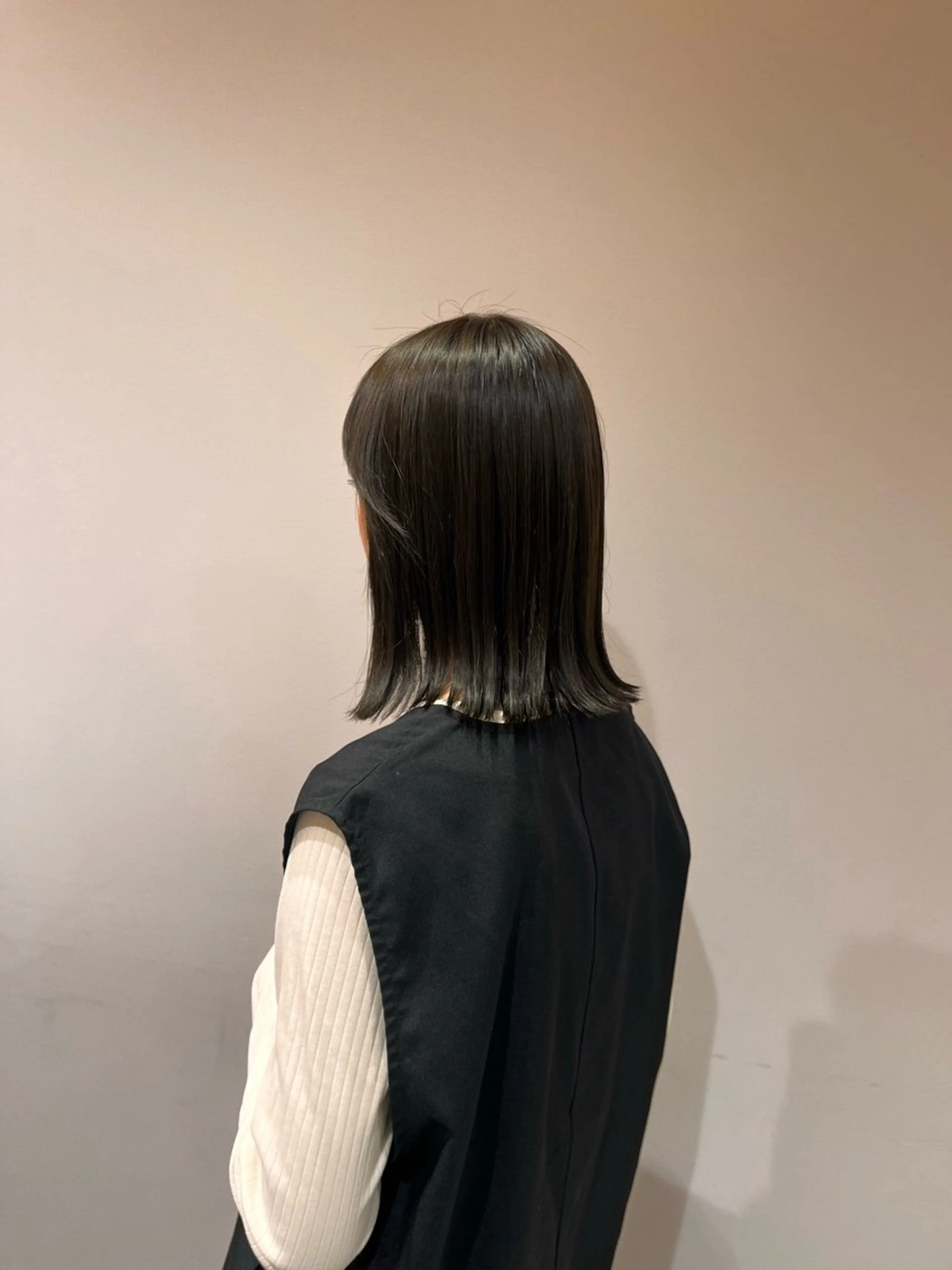 ミディアム 切りっぱなしボブ ボブ Rosierbleu 道正のヘアスタイル