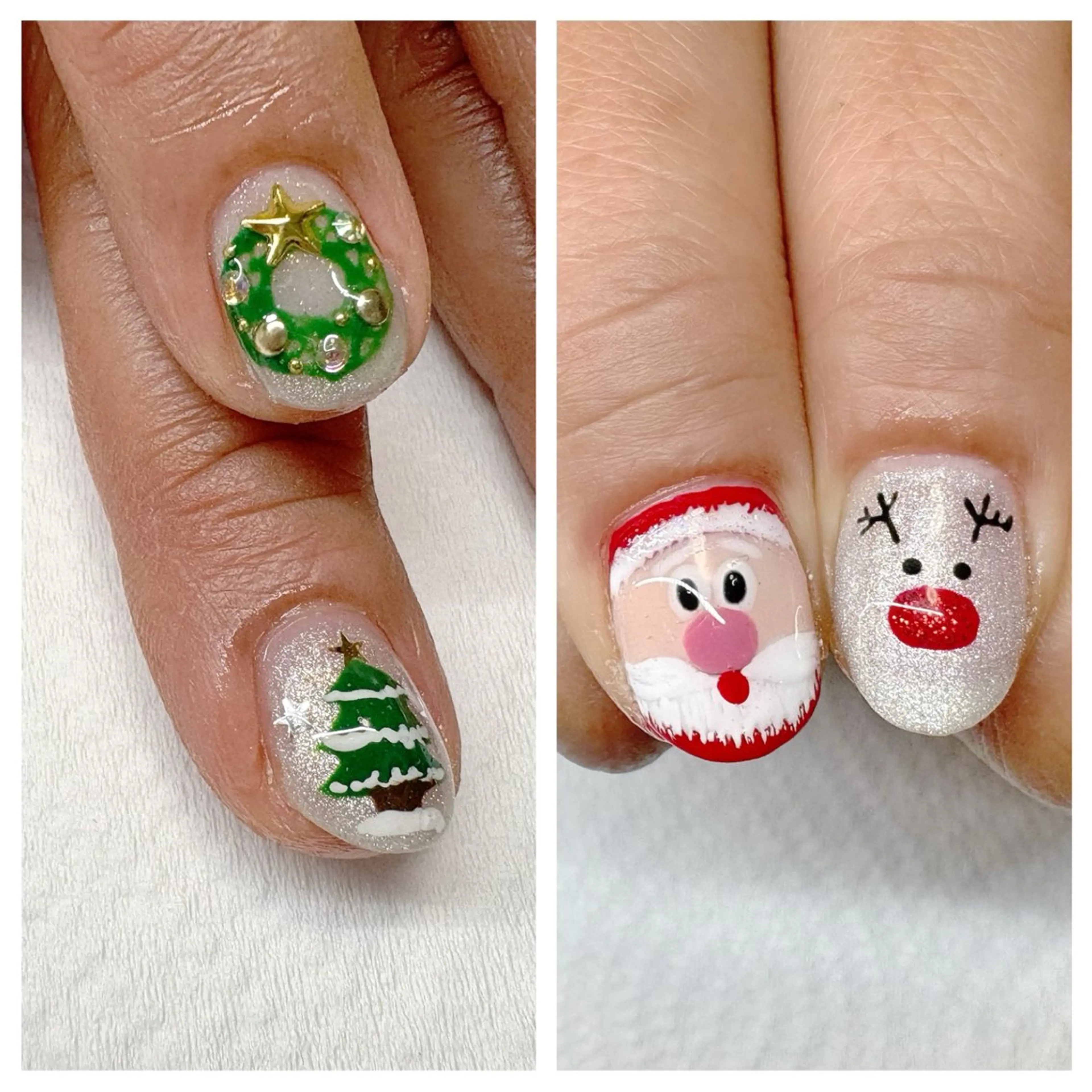 ネイル 冬ネイル クリスマス ハンドネイル Eye nailのネイルデザイン