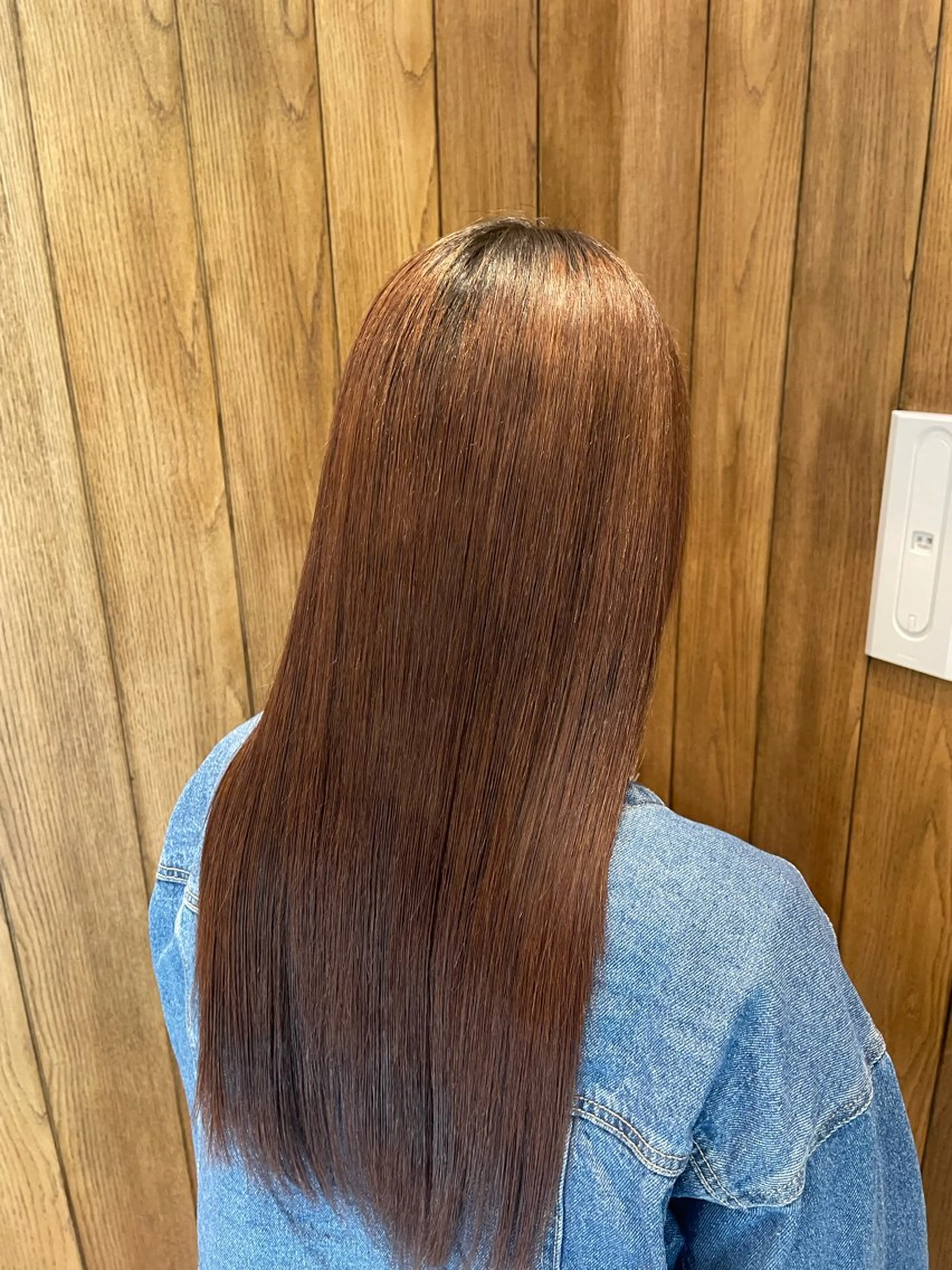 ロング 髪質改善 縮毛矯正 トリートメント カット ヘアカラー トリートメント 荒木 理緒のヘアスタイル