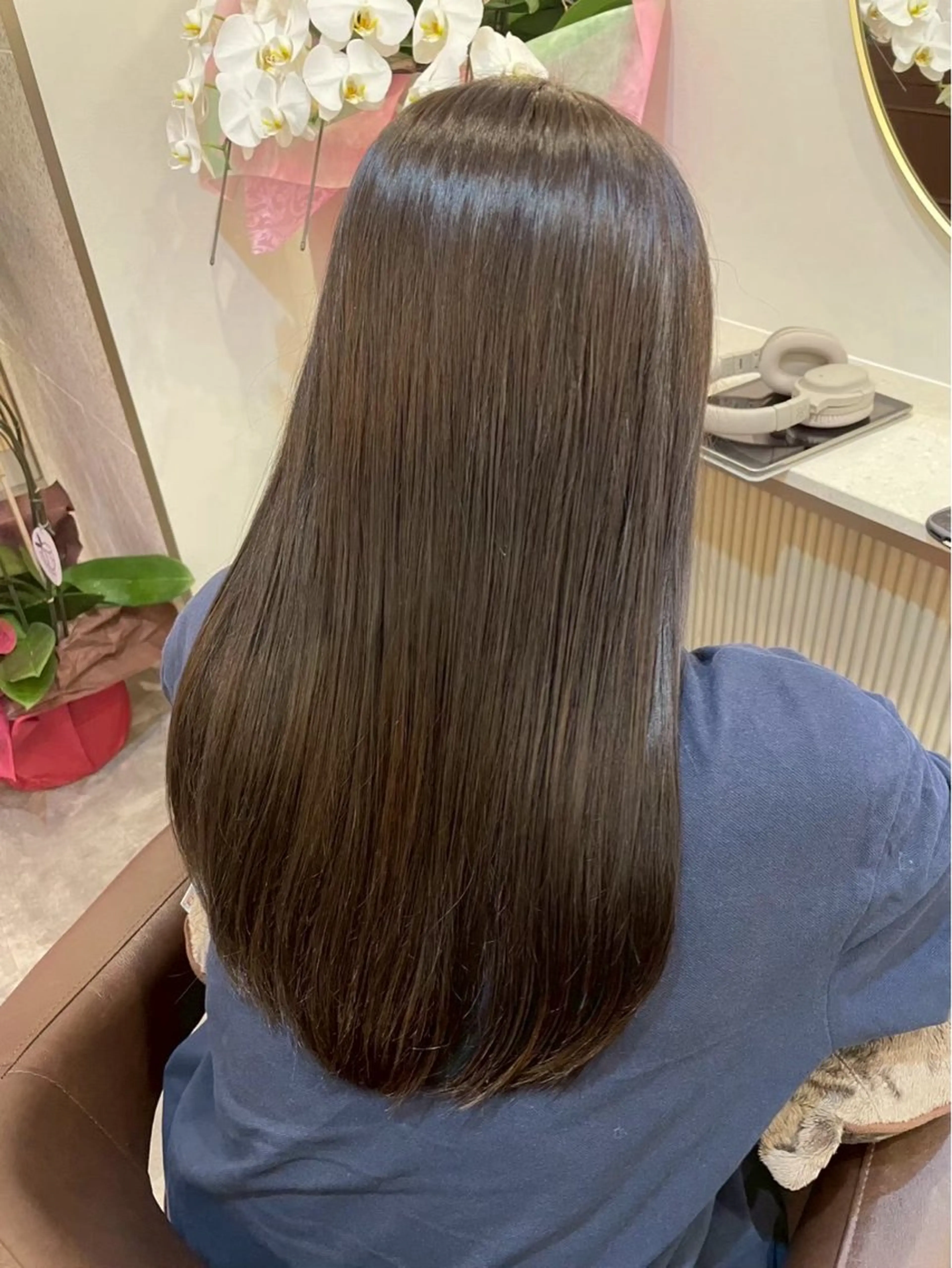 ロング 縮毛矯正 ヘアカラー Perfume by afloat 高橋樹のヘアスタイル