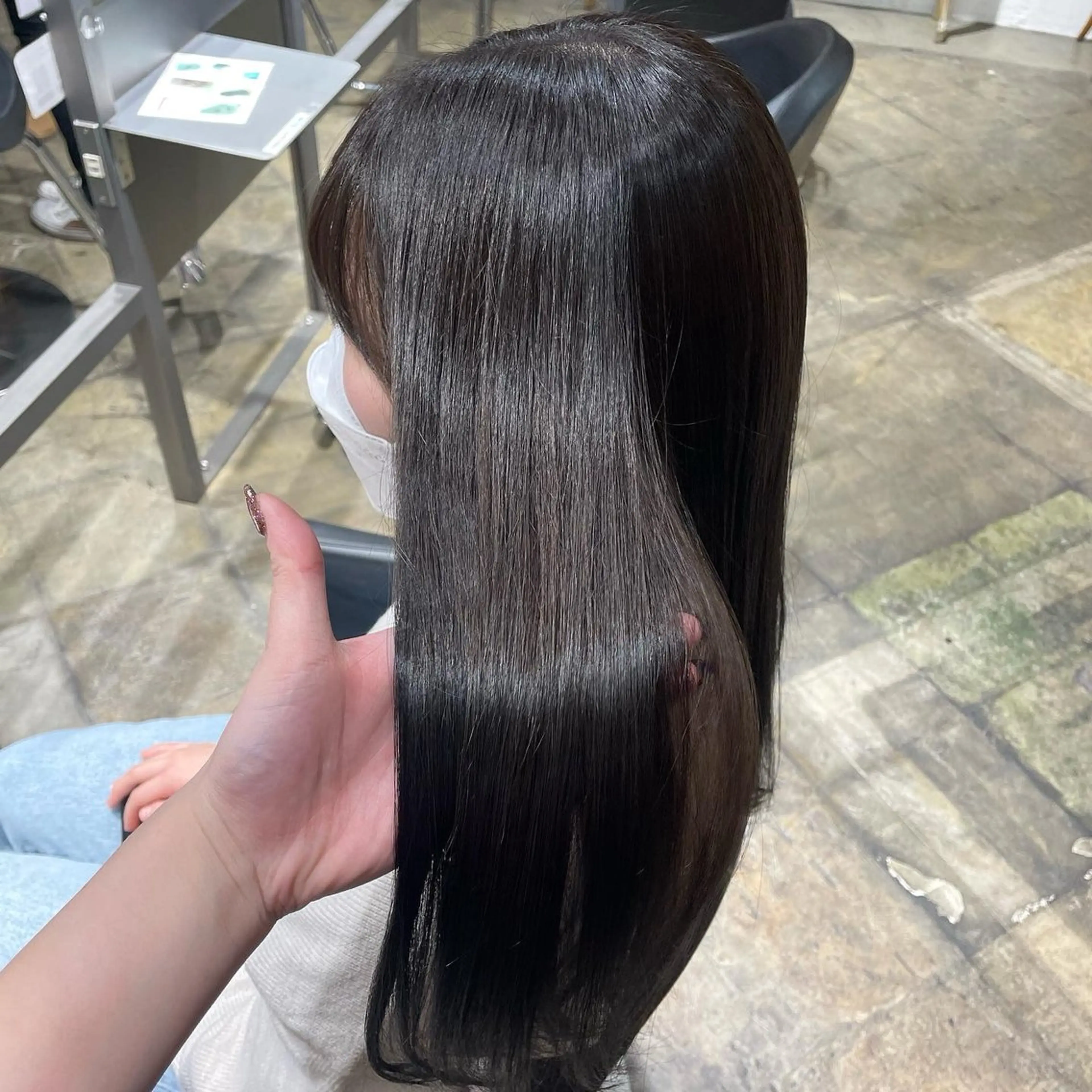 ロング ハル🫧エクステ難波 韓国ヘア髪質改善のヘアスタイル