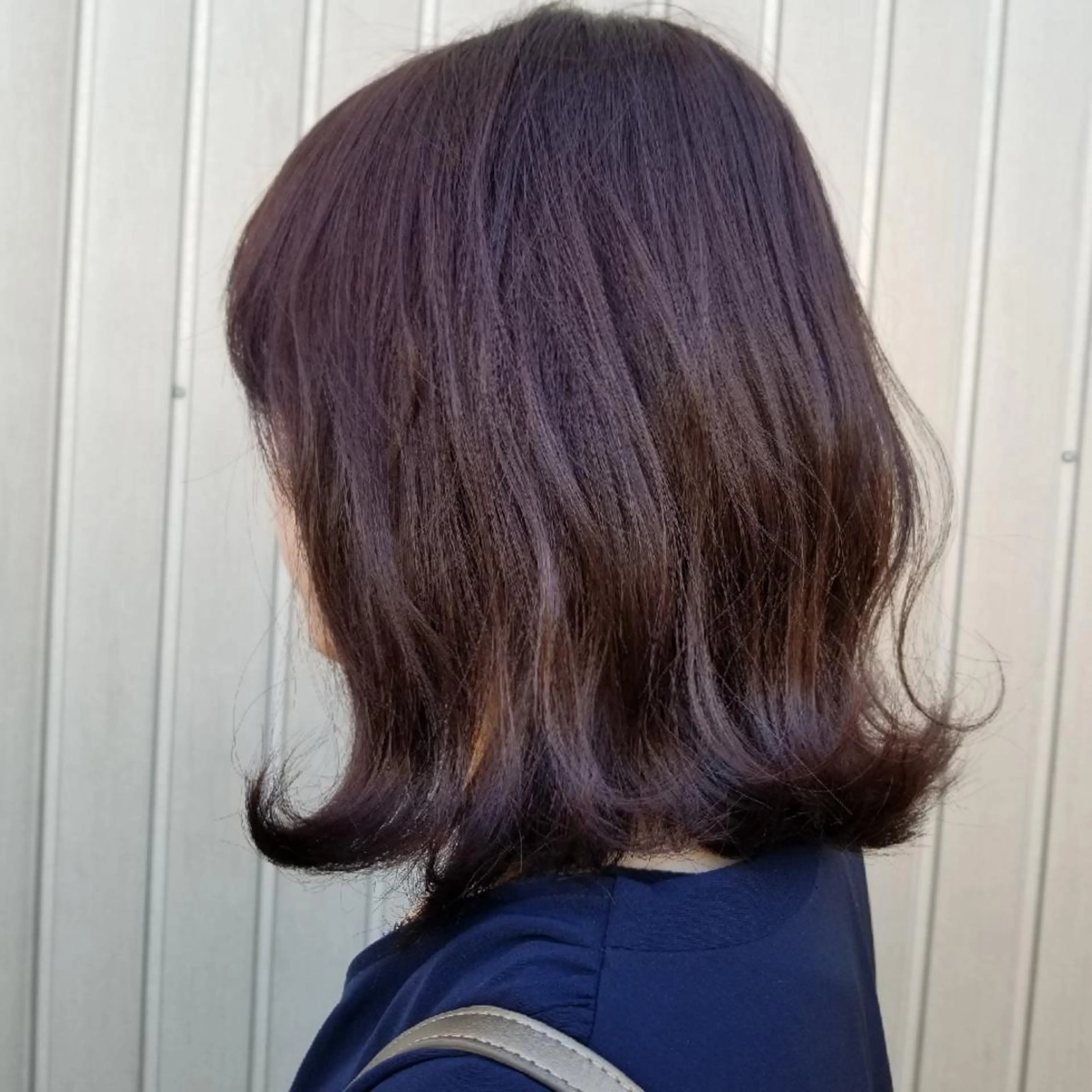 ミディアム カラー バイオレットカラー 関口 友菜のヘアスタイル