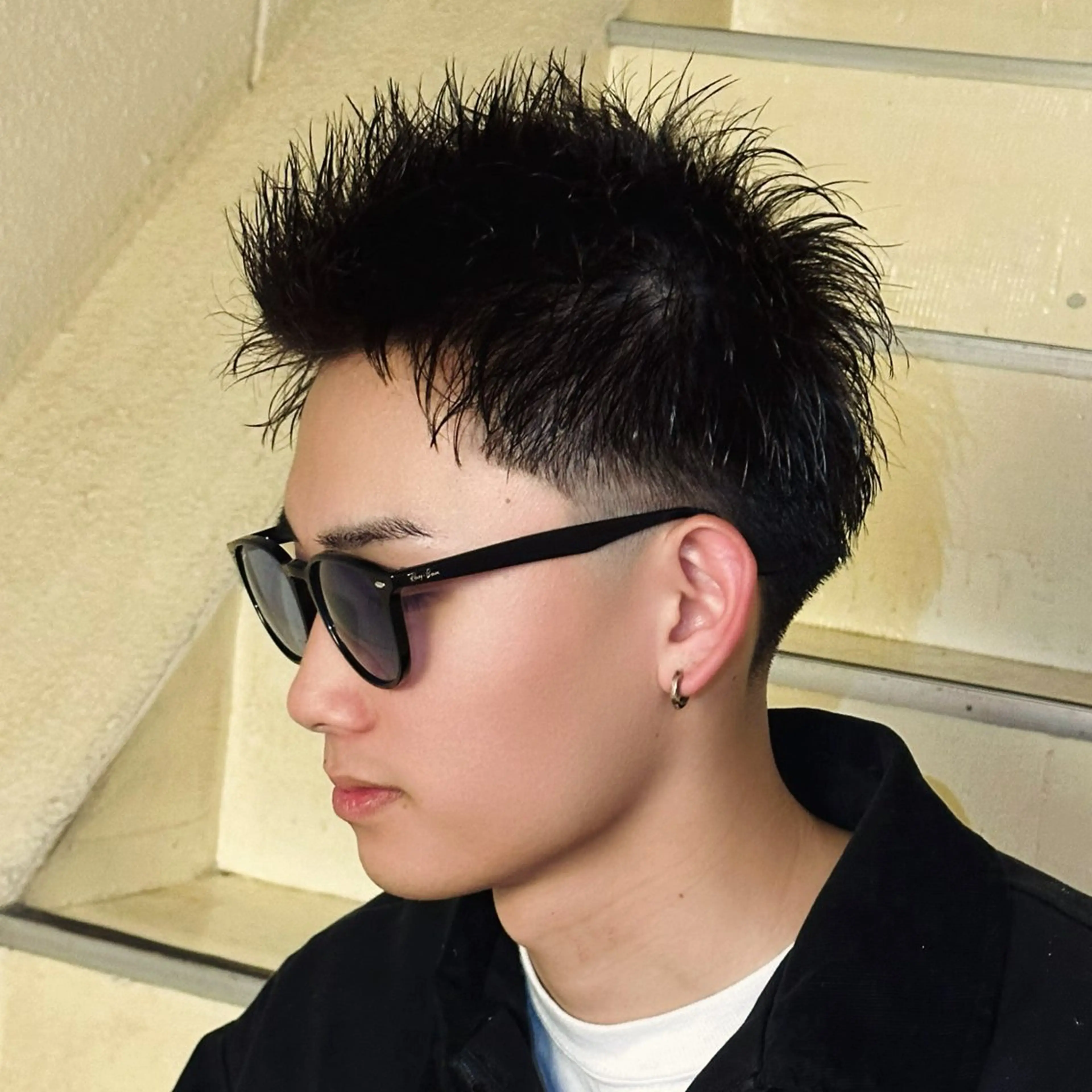 ショート ヘアアレンジ メンズ カット パーマ トリートメント 梅田/メンズ特化 /短髪/田中崇奨のヘアスタイル