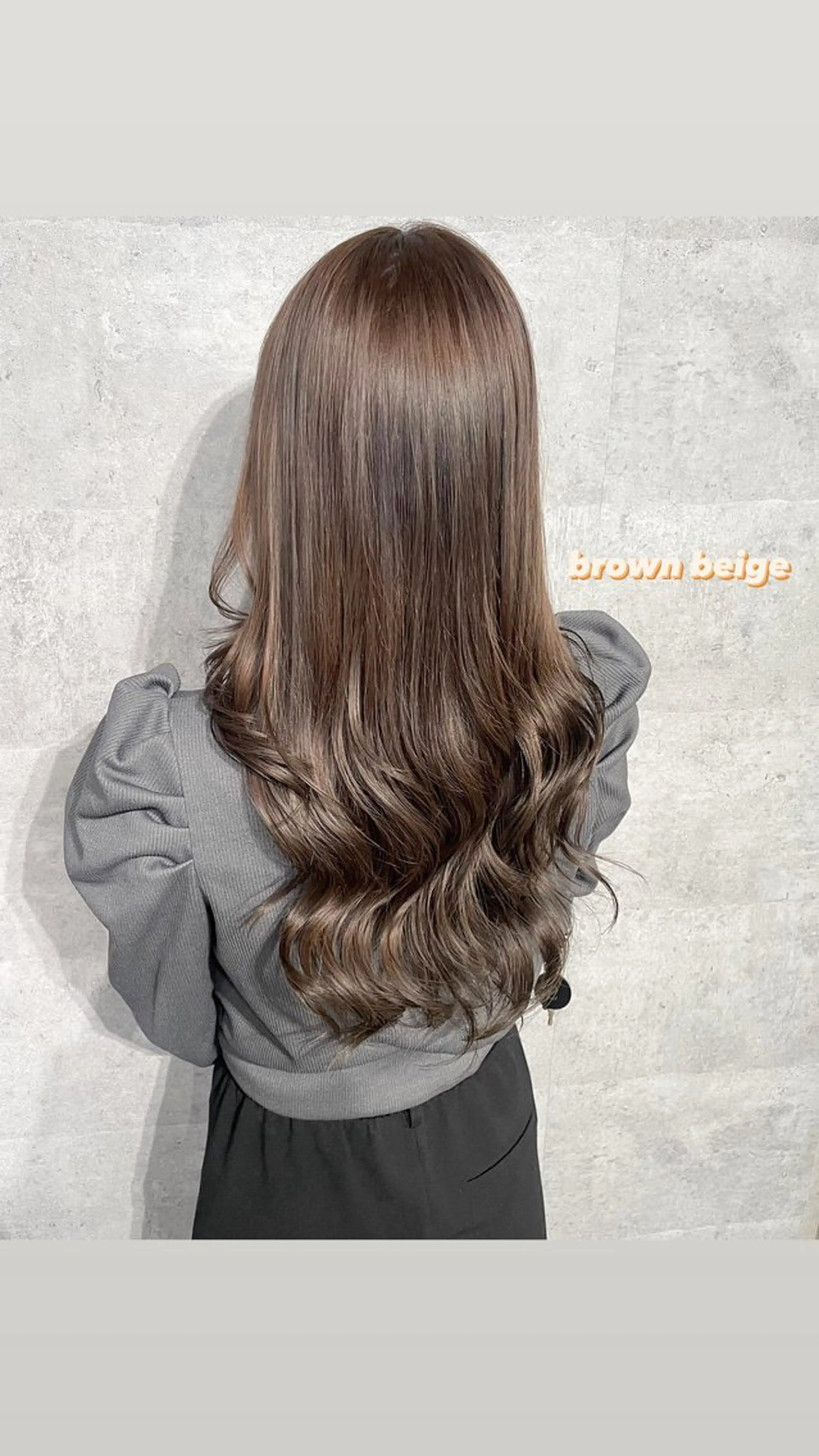 ロング ヘアカラー トリートメント 透明感/グレージュ/ MOMOKO🩵のヘアスタイル