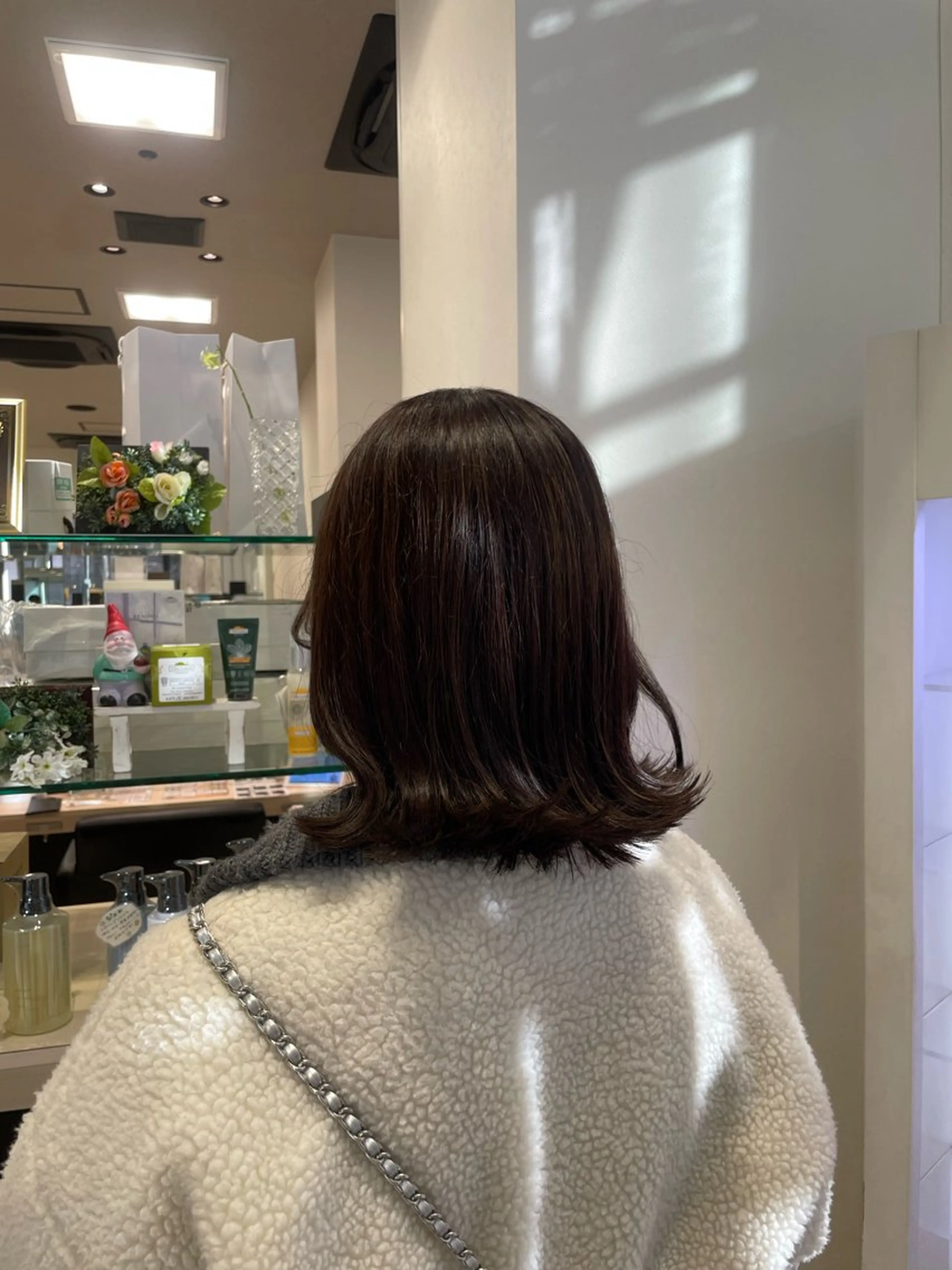 ミディアム カラー カット ヘアカラー クロスパーマ/うる艶 カラー/Kurumiのヘアスタイル