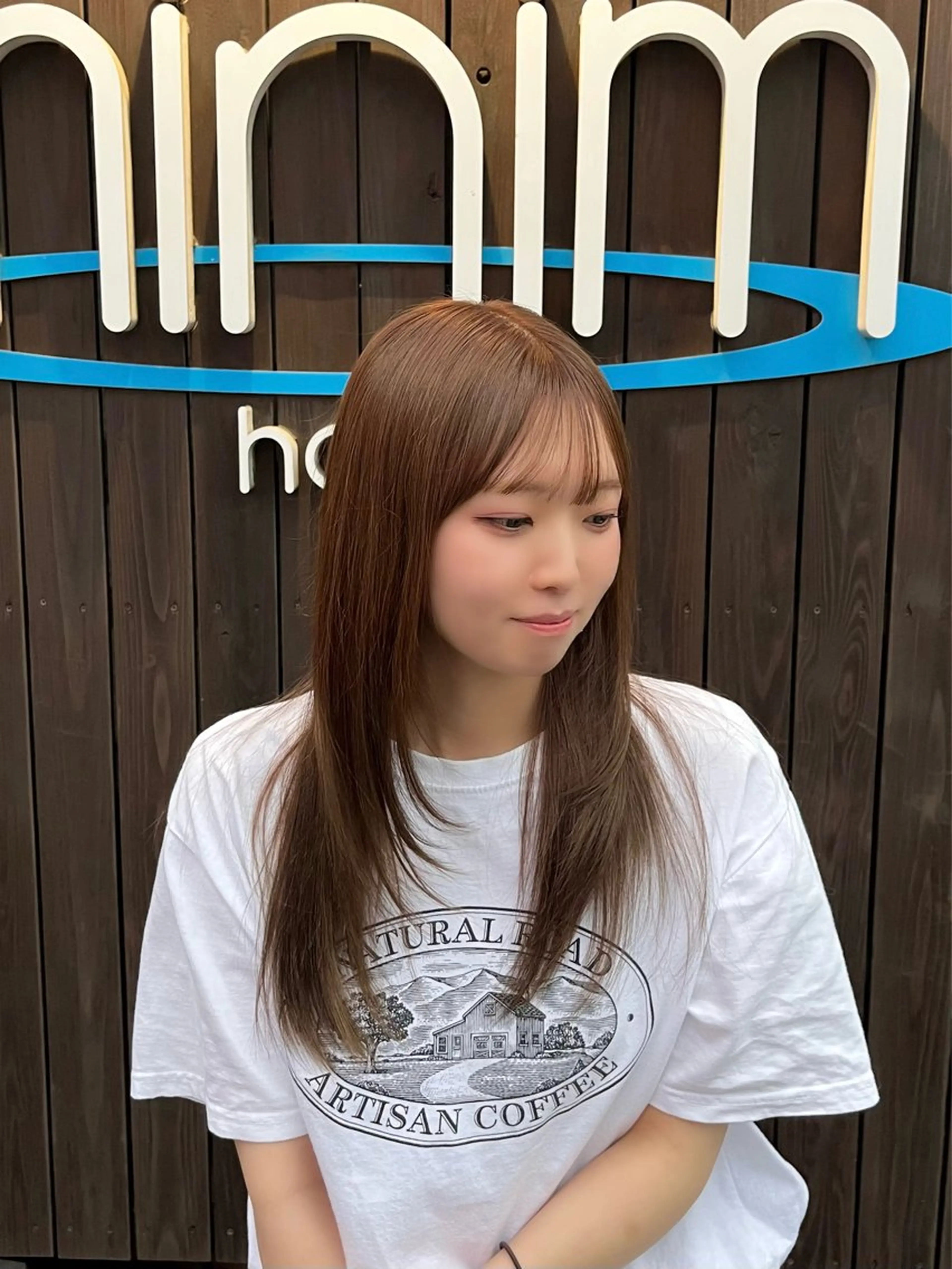 ロング カラー ブラウンカラー ヘーゼル ヘアカラー 伊藤俊斗 / minimhairのヘアスタイル