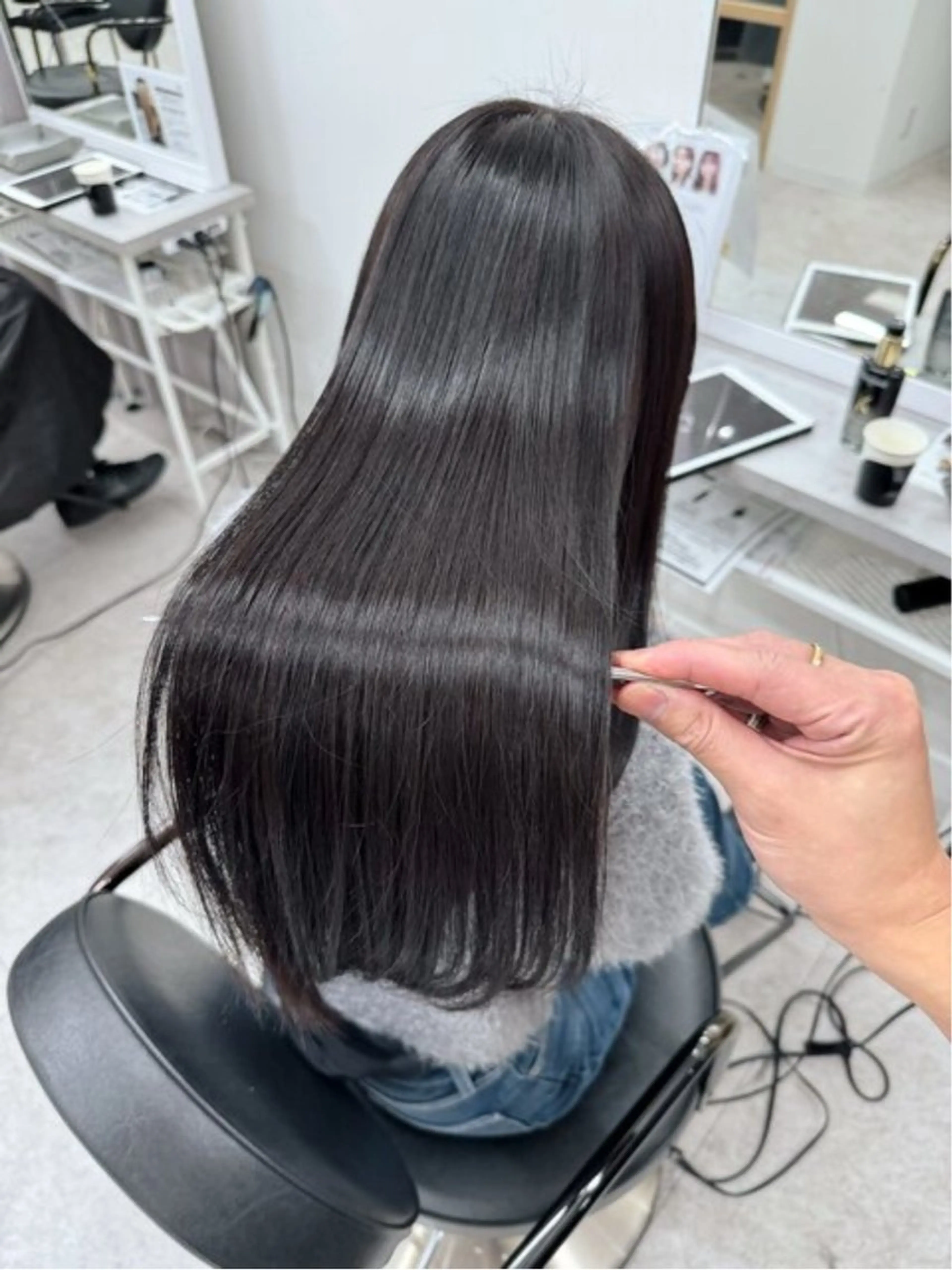 【ミニモ限定‼️】カット＋髪質改善カラー+TOKIOセラミドTRの写真