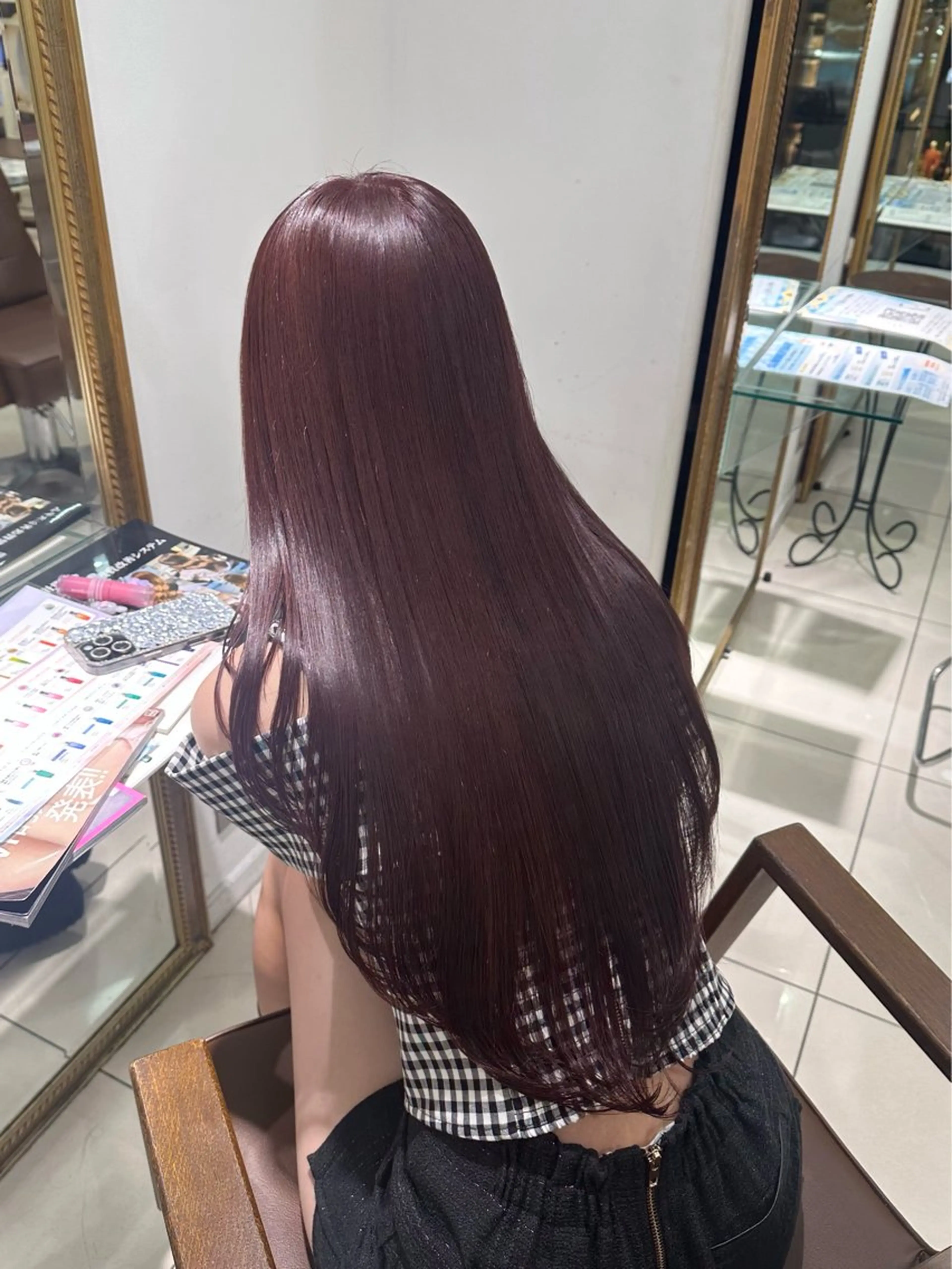 ロング カラー ラベンダーカラー ピンクカラー ピンクラベンダー ヘアカラー トリートメント 髪質改善透明感カラー 🕯Nanakoのヘアスタイル