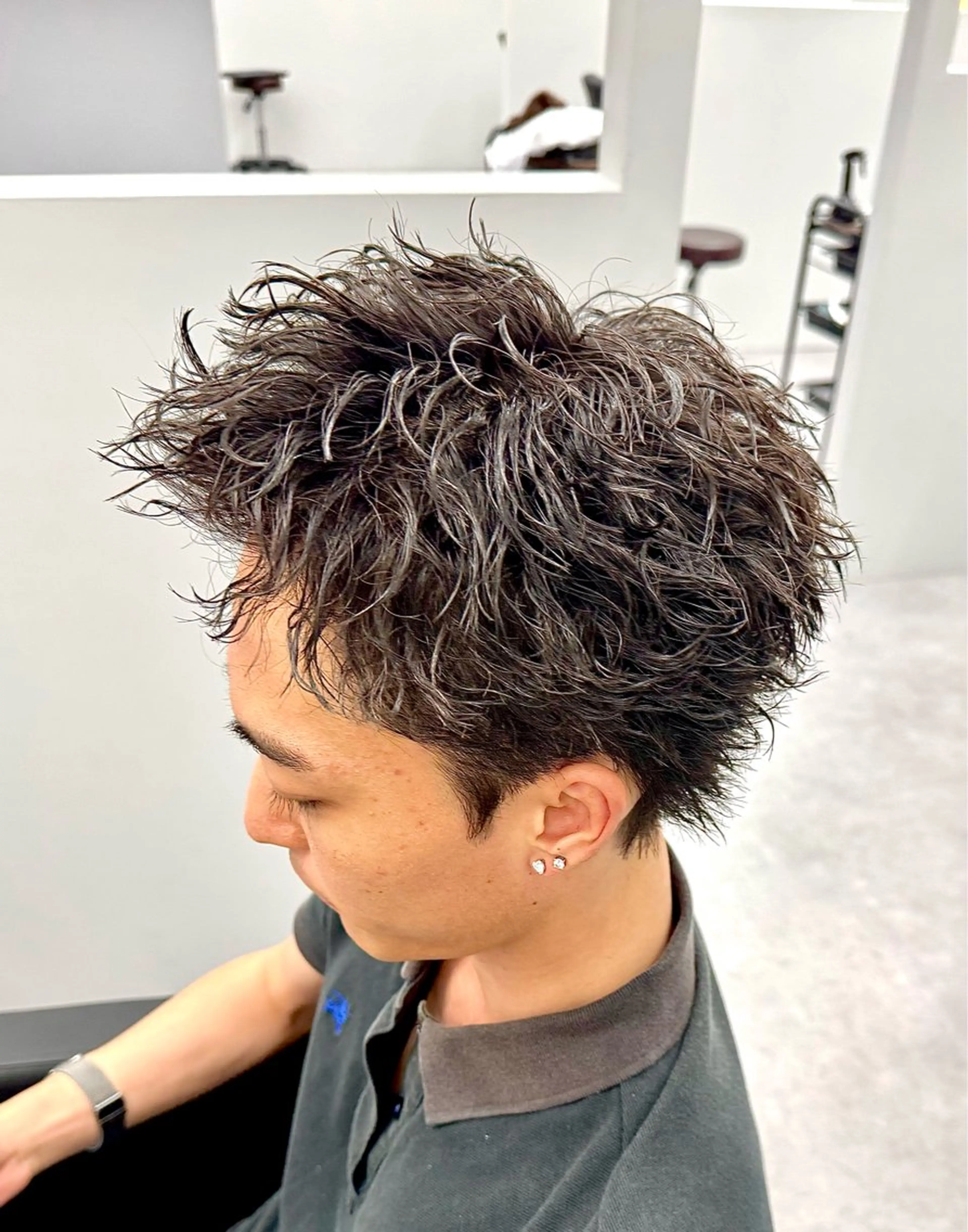 メンズカット + パーマ+ 3stepトリートメントの写真