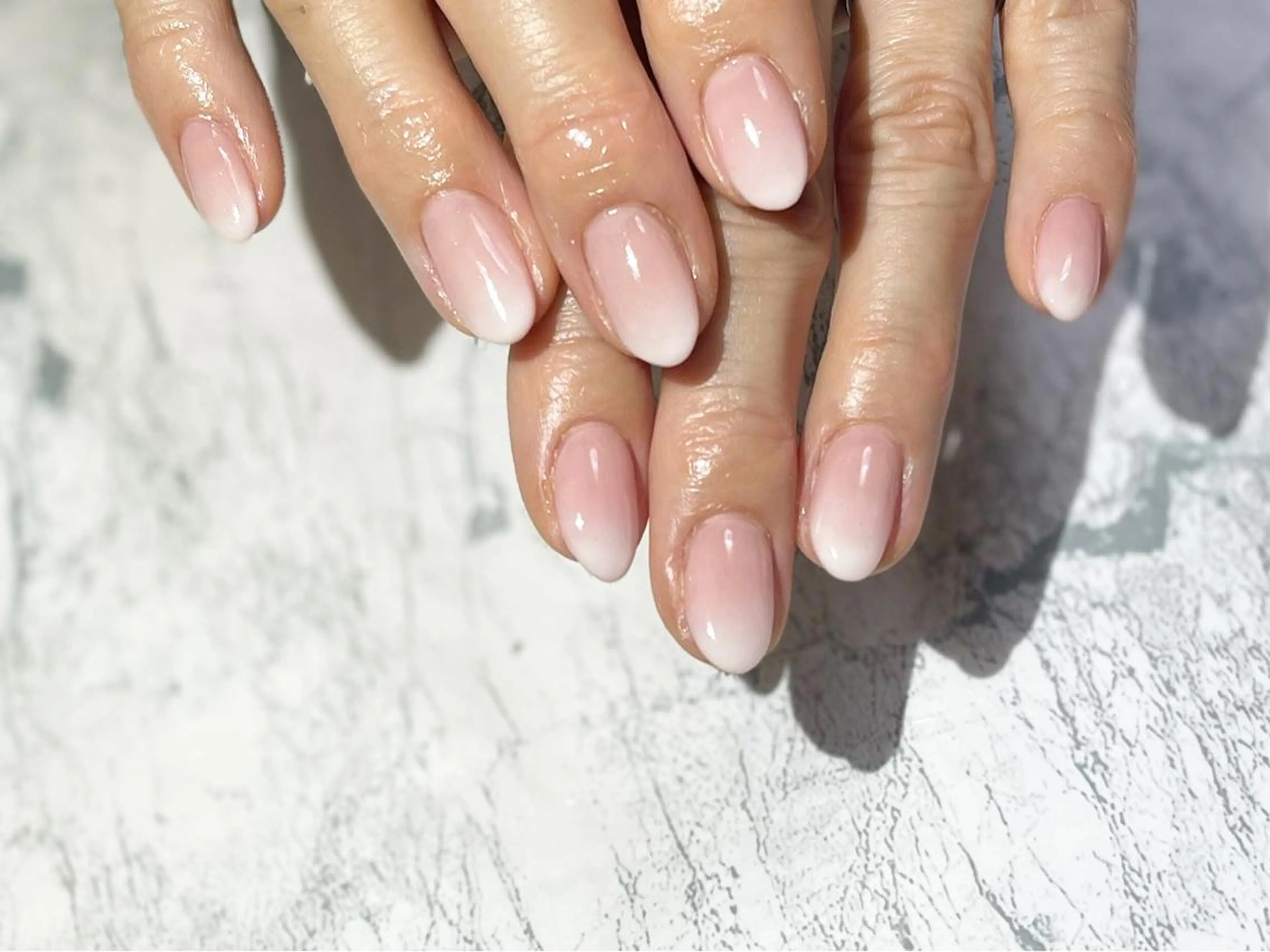 ネイル フットネイル グラデーション ニュアンスネイル シンプルネイル 春ネイル ネイル フフラ所属・nail fufla ♡yamane♡のネイルデザイン