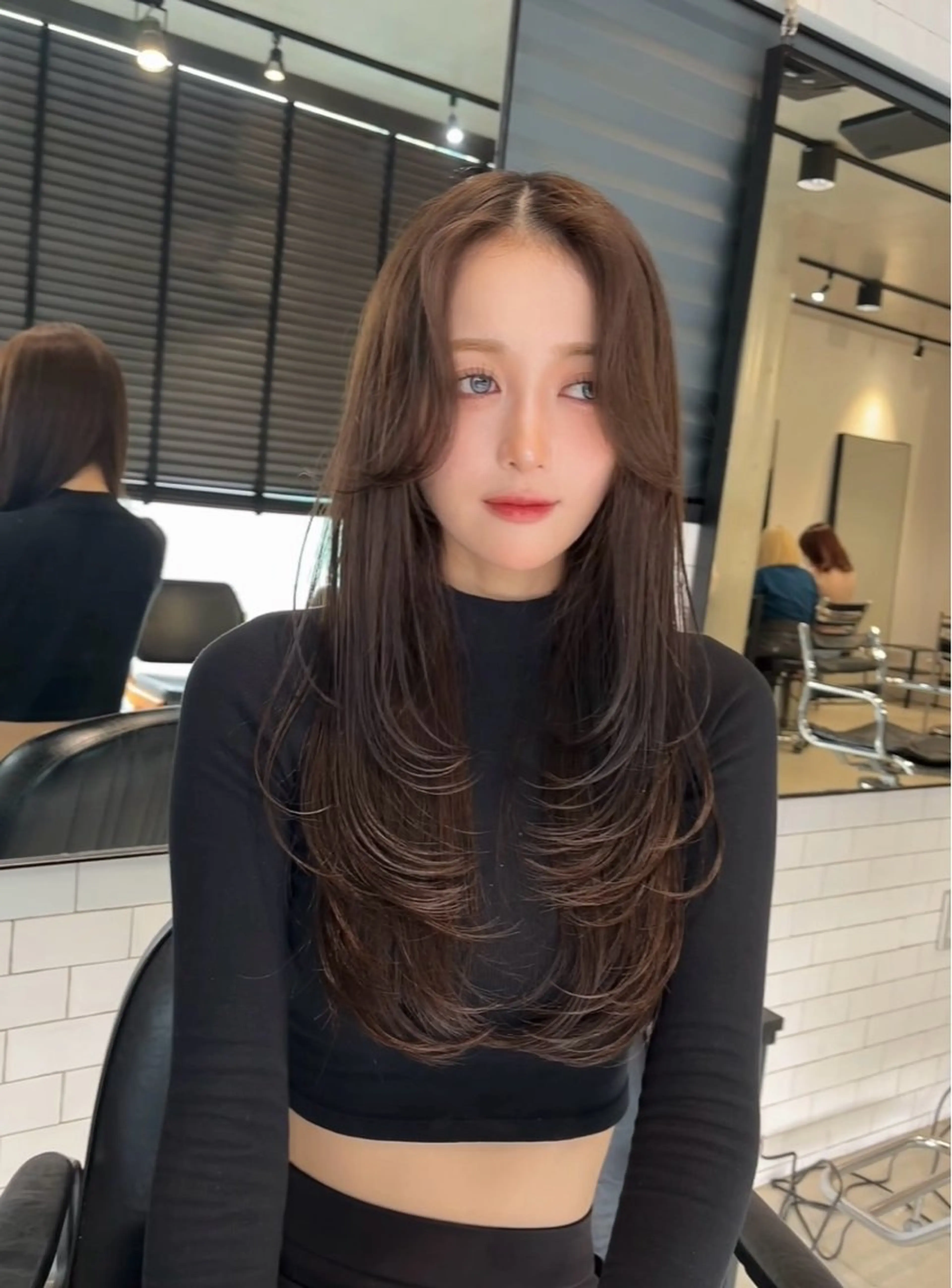 ロング カラー カット ヘアカラー トリートメント 🌫️大人韓国ヘア 🌫️naoyaのヘアスタイル