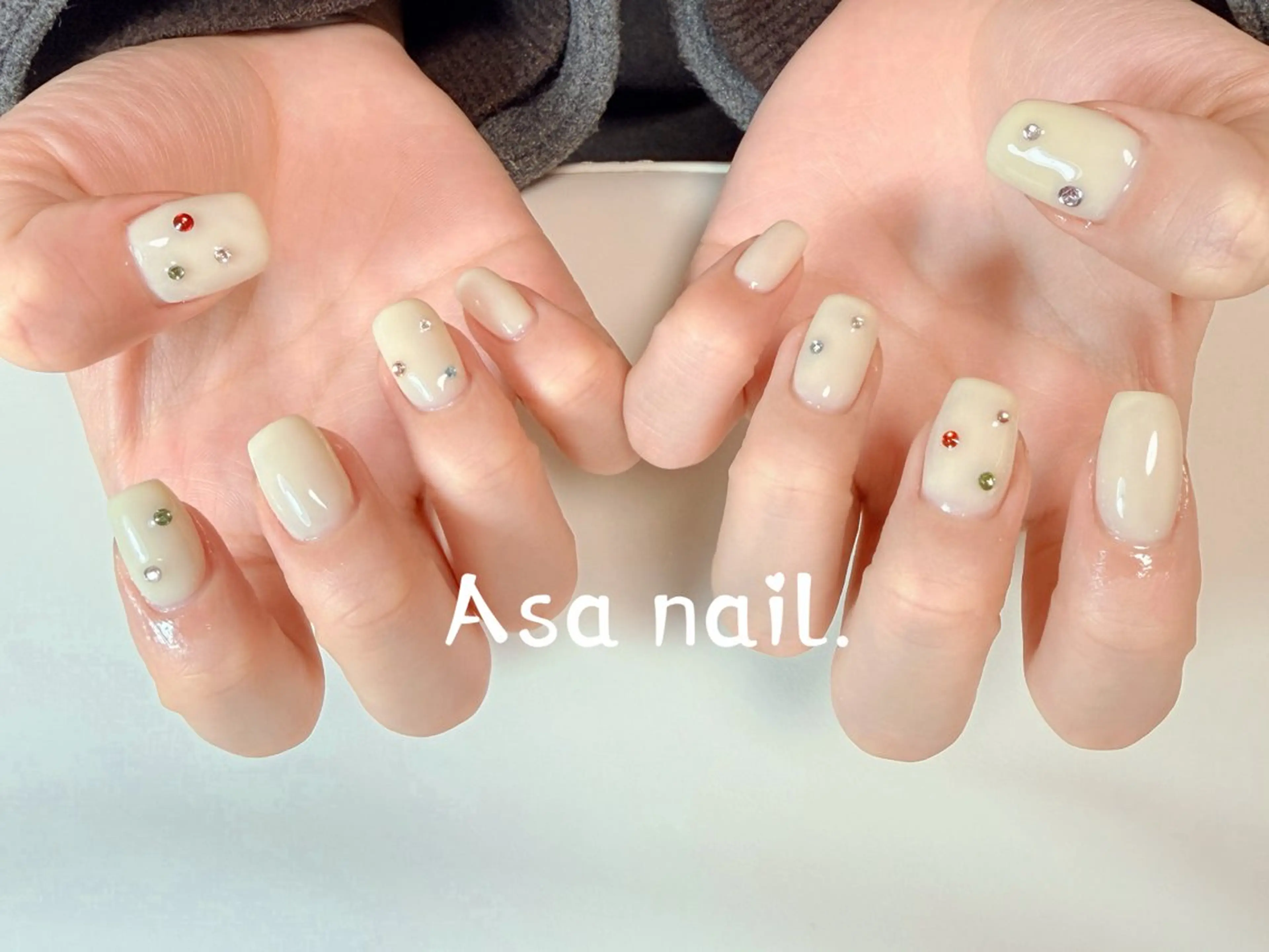 ネイル 持ち込み 冬ネイル クリスマス Asa Nail 亀戸 平井のネイルデザイン