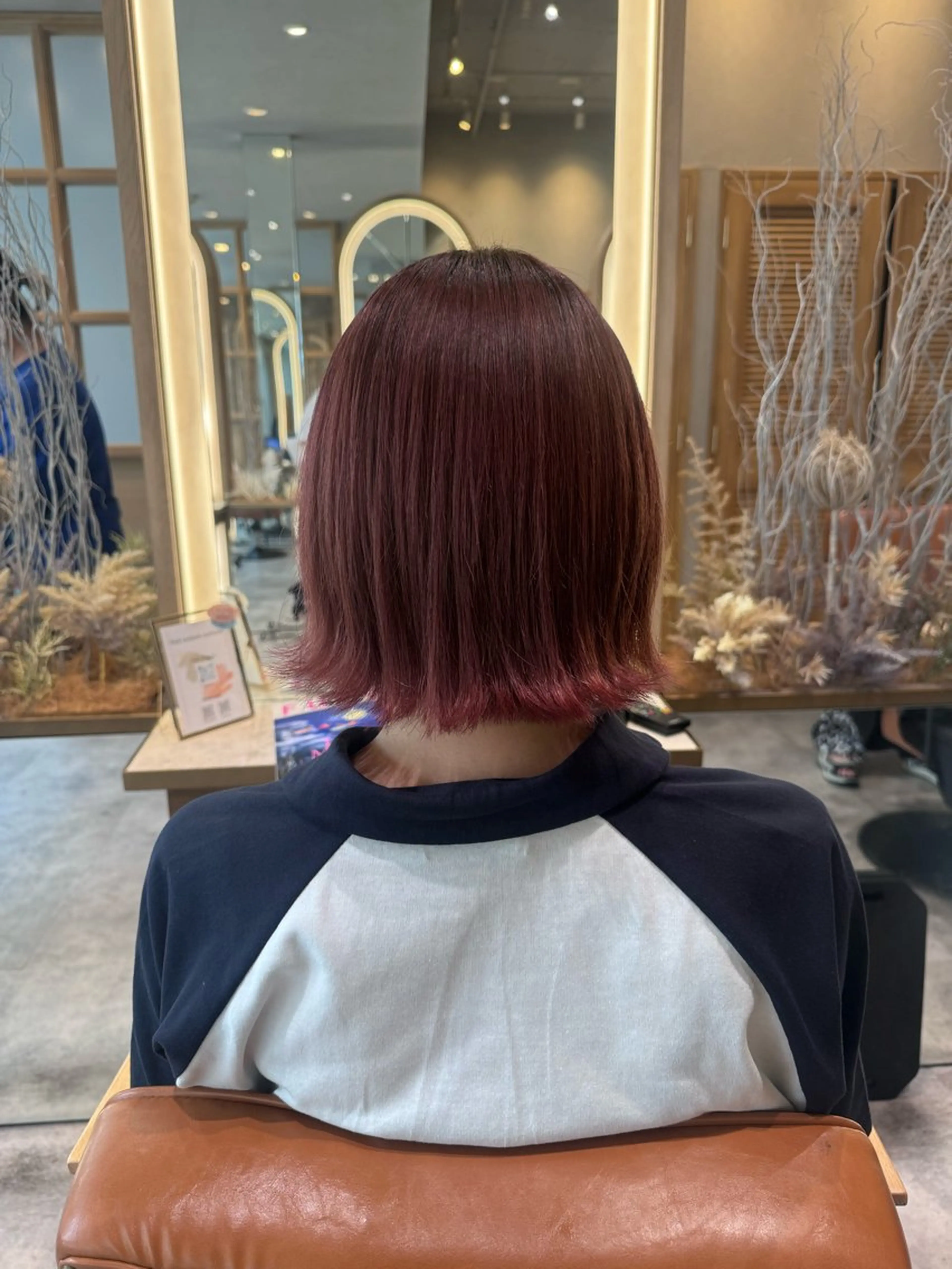 ショート カラー ブリーチ ブリーチなしカラー ピンクカラー ☁️olelo国立 ☁️Minoriのヘアスタイル