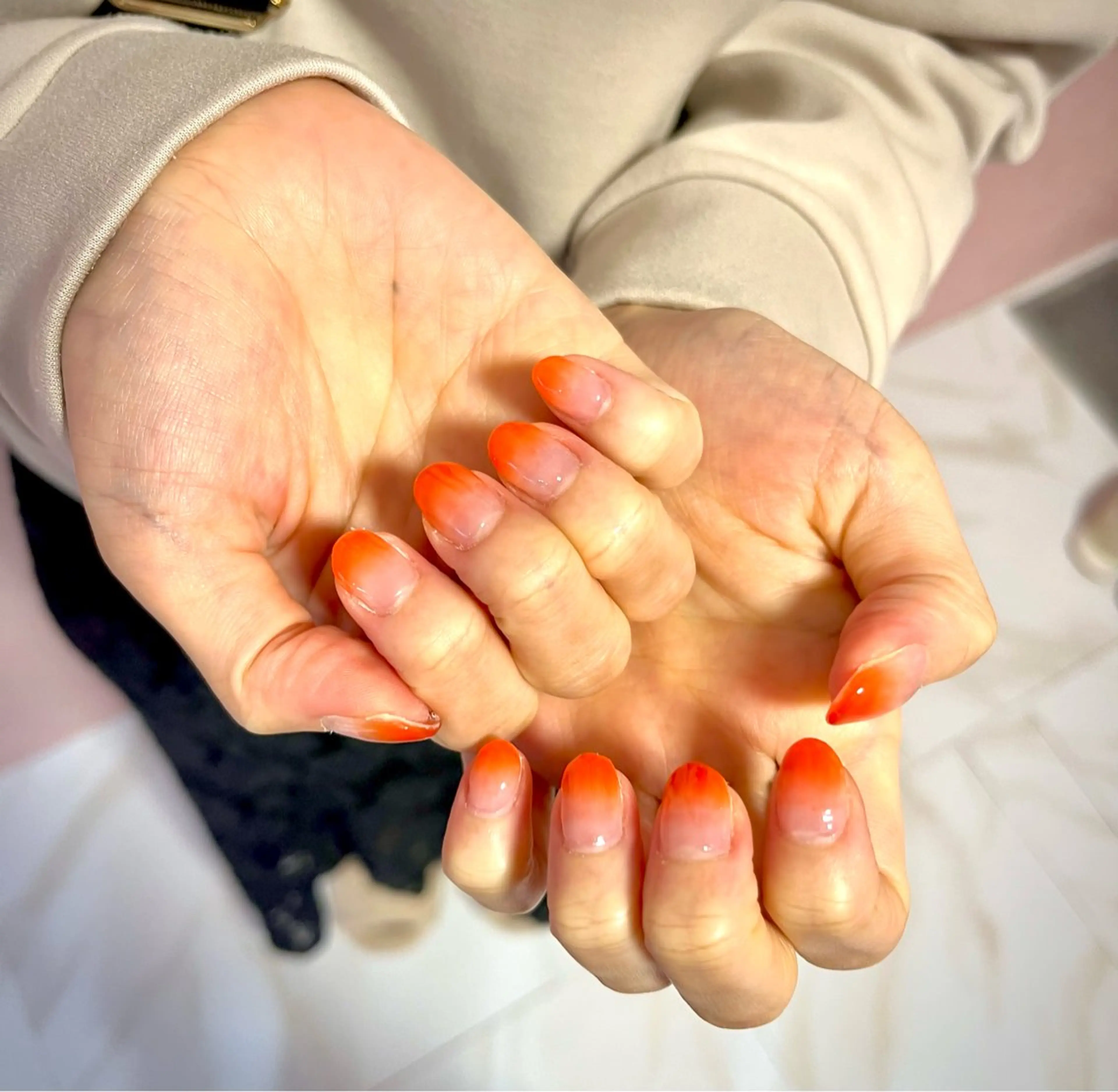 オフなし グラデーション ハンドネイル💅の写真