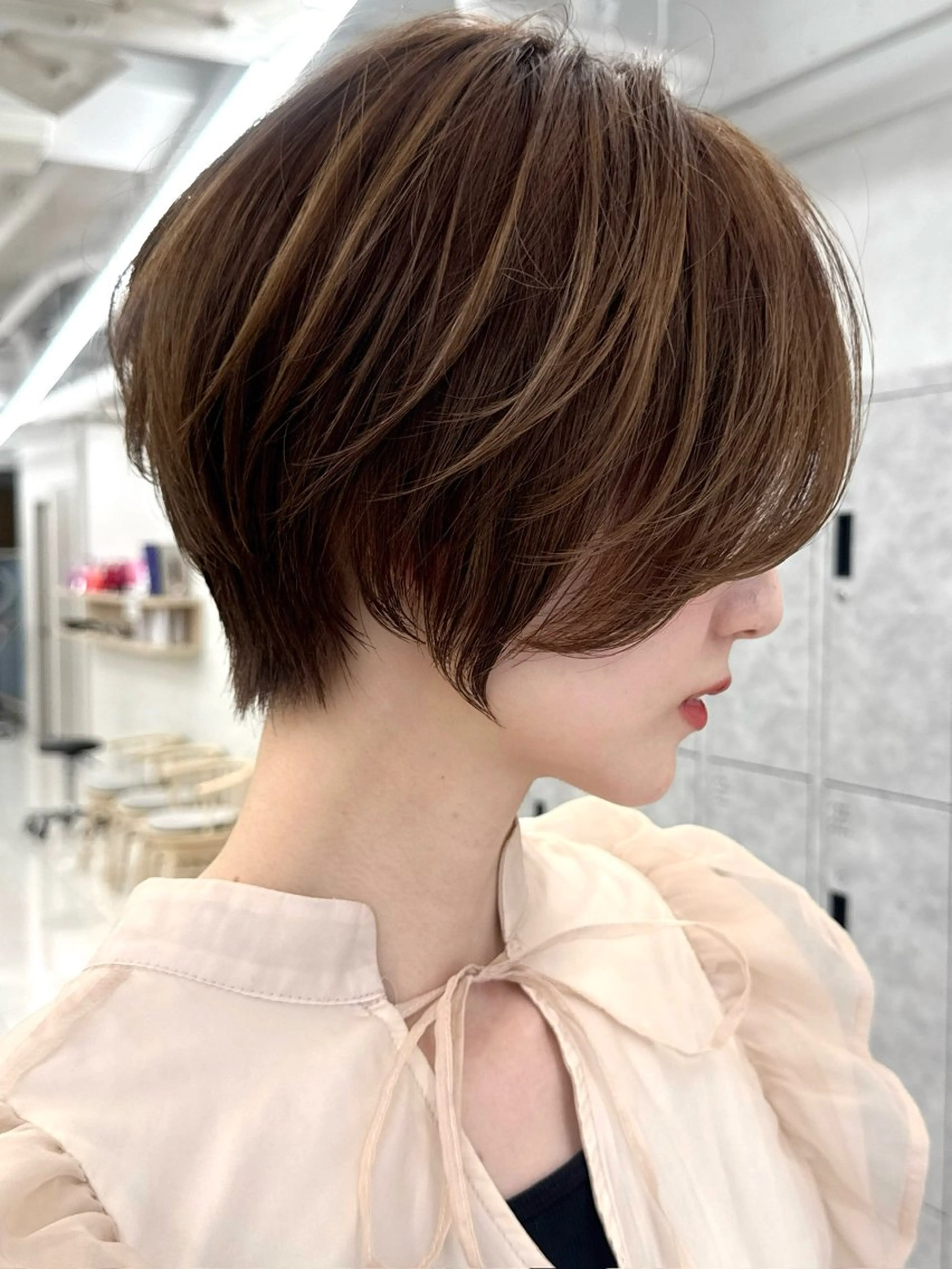 ショート ショートボブ 丸みショート ボブ ショートヘア カット トリートメント ショートボブ/ ショート/しんやのヘアスタイル