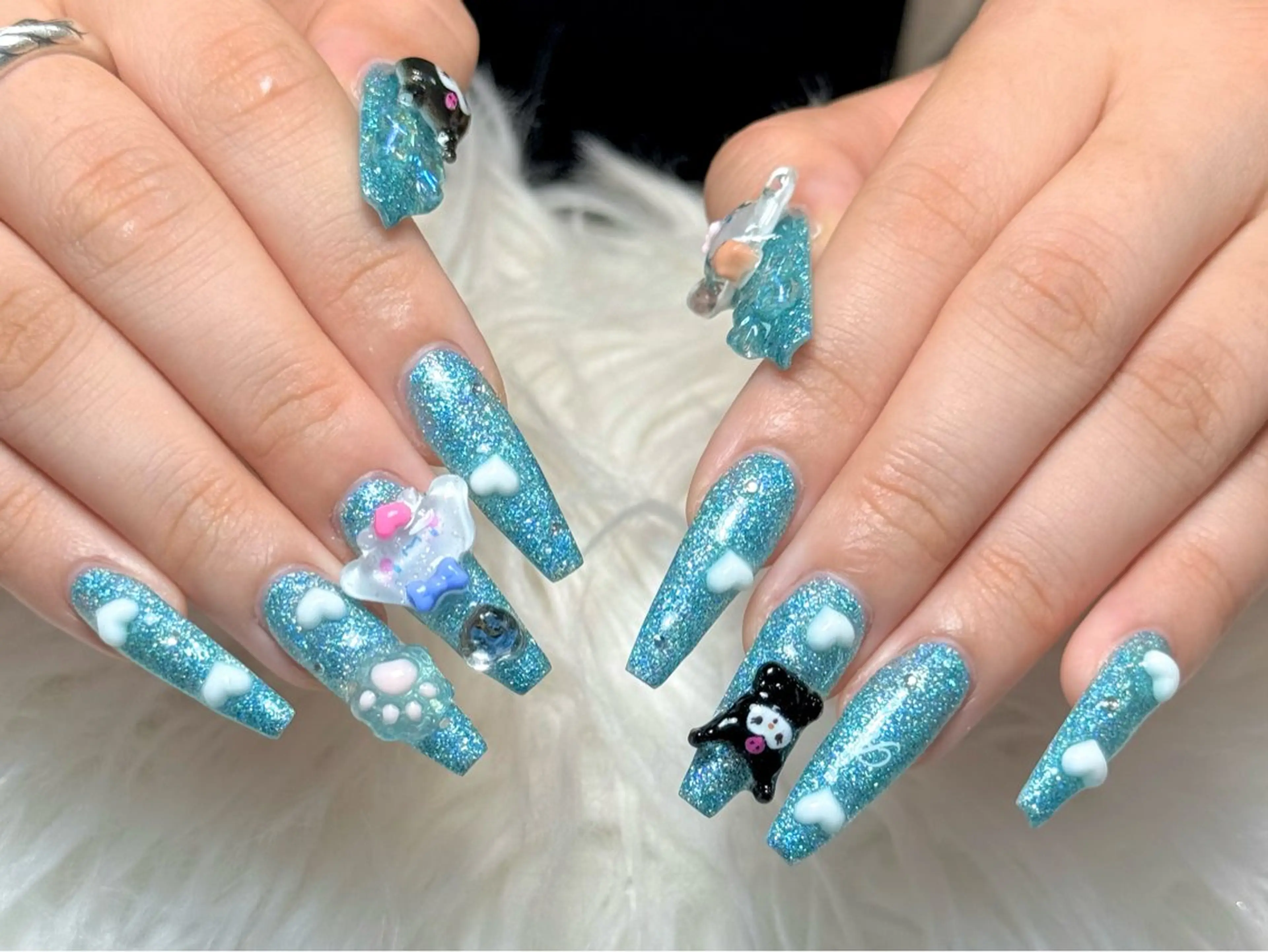 ネイル ボルドー ブラウン チークネイル ドット フットネイル ハンドネイル Julli nail所属・Julli ジュリのネイルデザイン