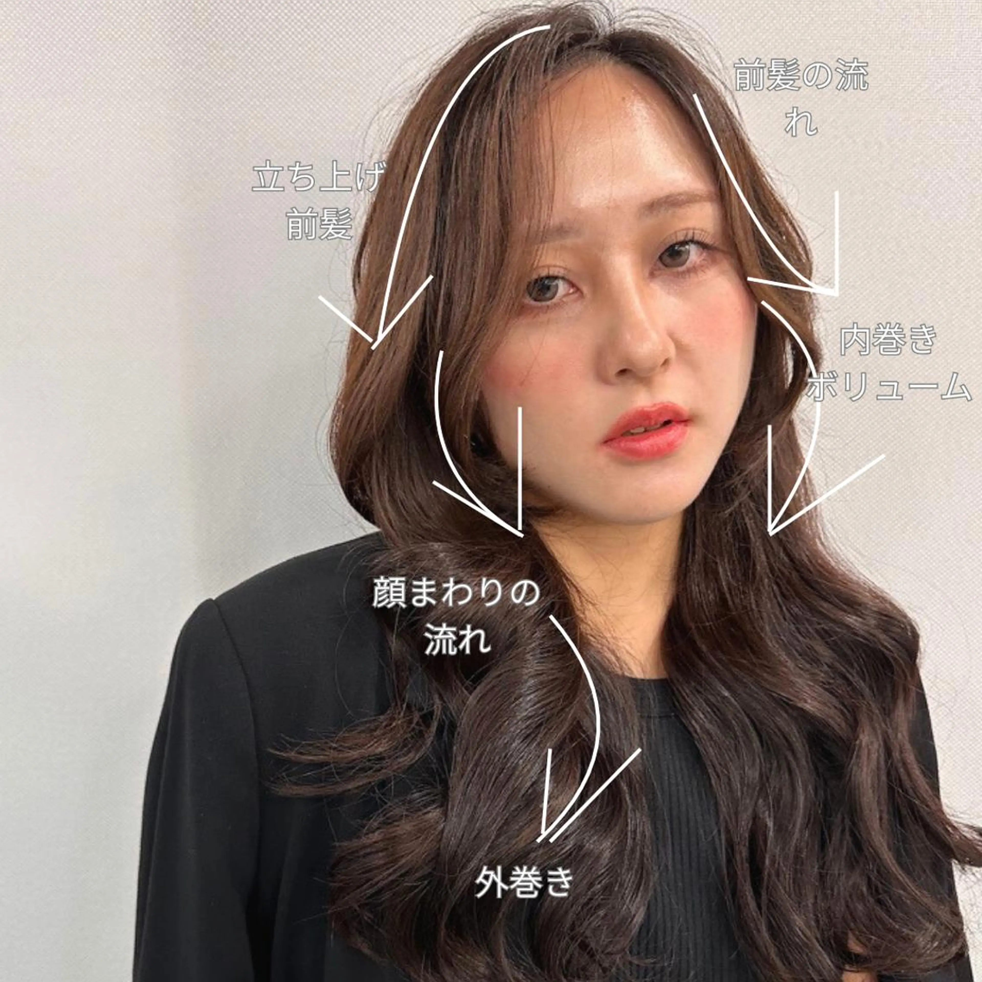 ロング ロングレイヤー 韓国風ヘア レイヤーカット ロング 似合わせカット カット ヘアカラー Endearing 銀座/レイヤーカットのヘアスタイル