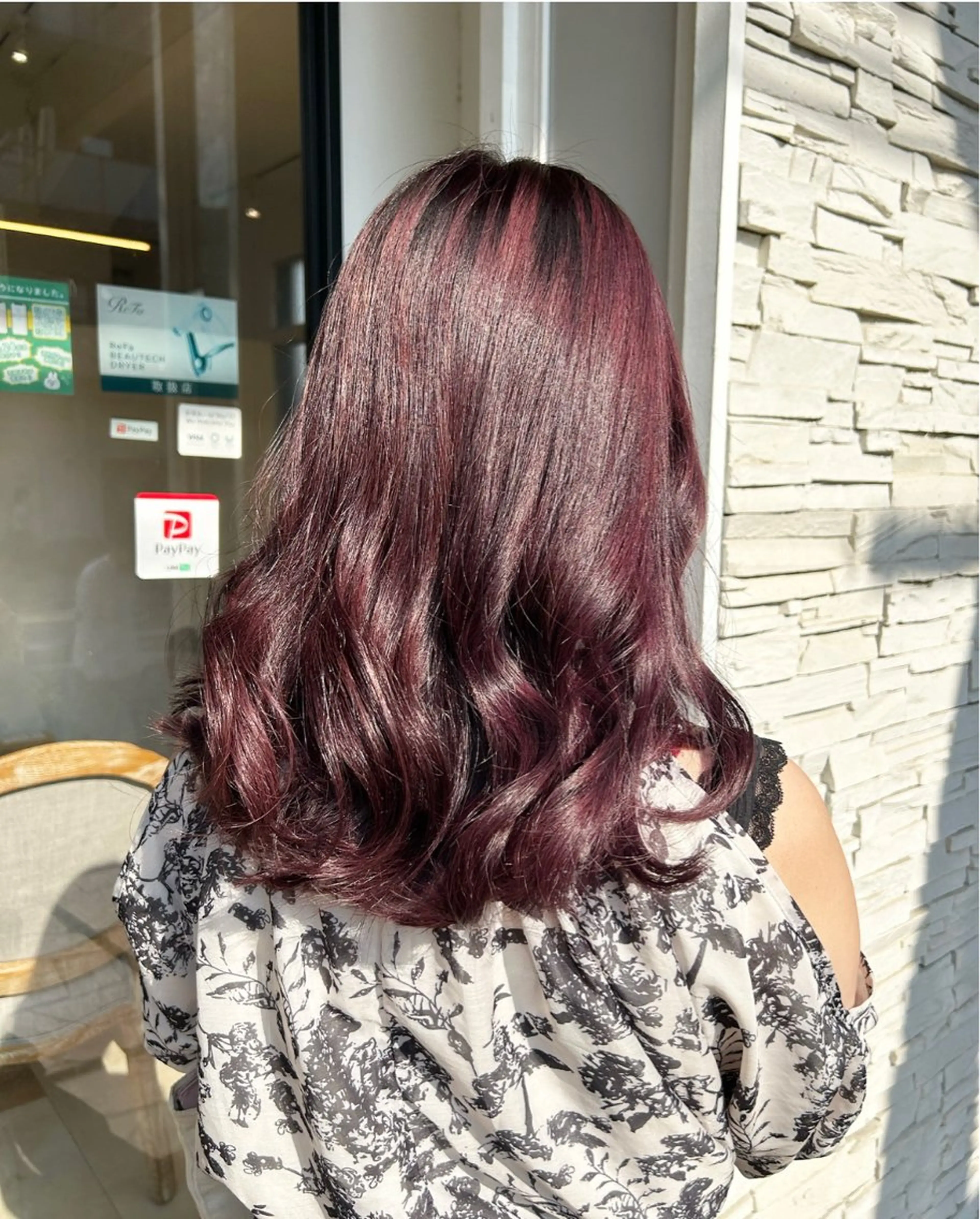 セミロング カット ヘアカラー ゆうき あすかのヘアスタイル
