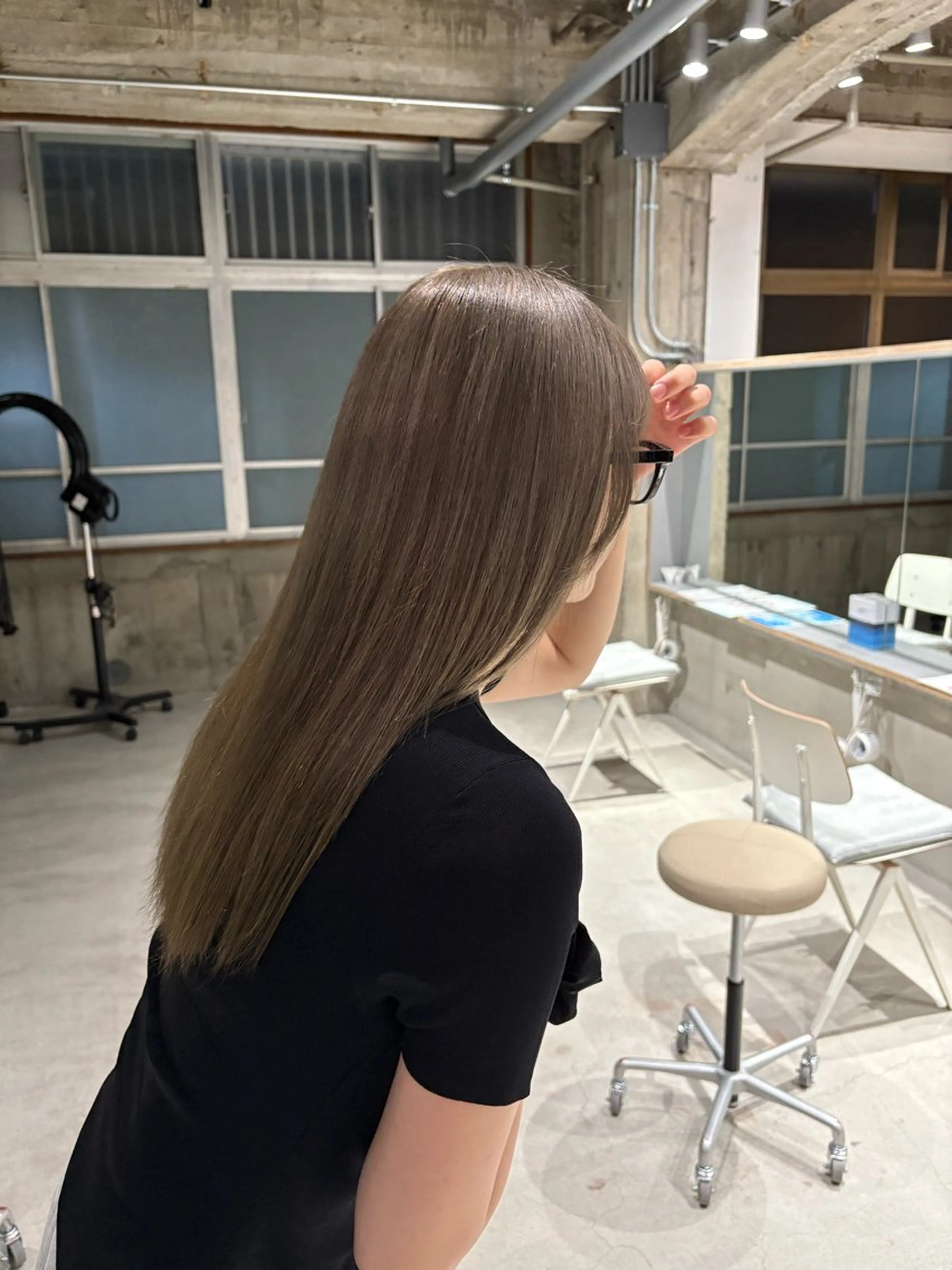 ロング カラー 中馬 未来のヘアスタイル
