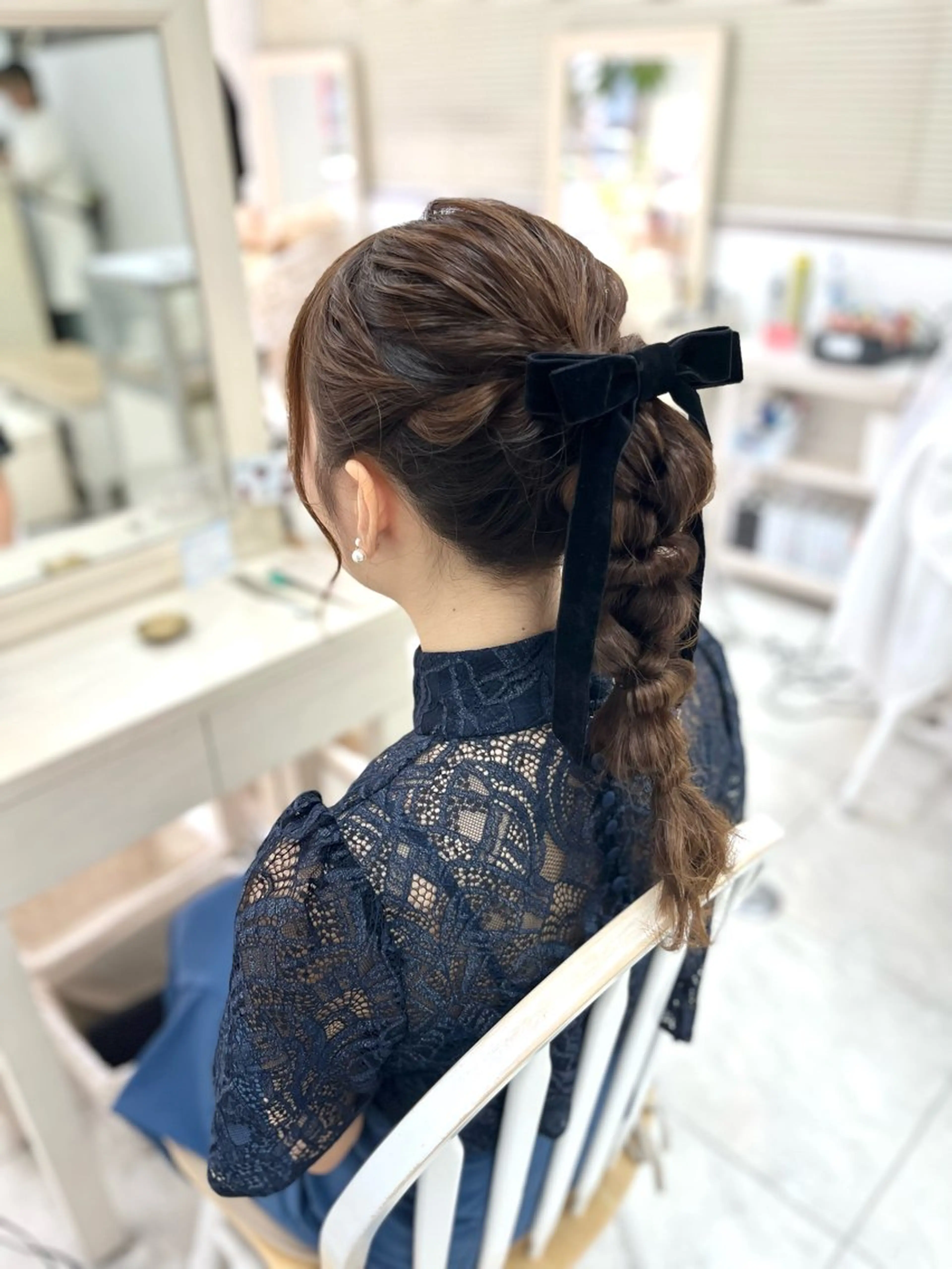 ヘアアレンジ 玉ねぎヘアー ヘアセット 似合わせヘアメイク 💐オダギリチアキのヘアスタイル