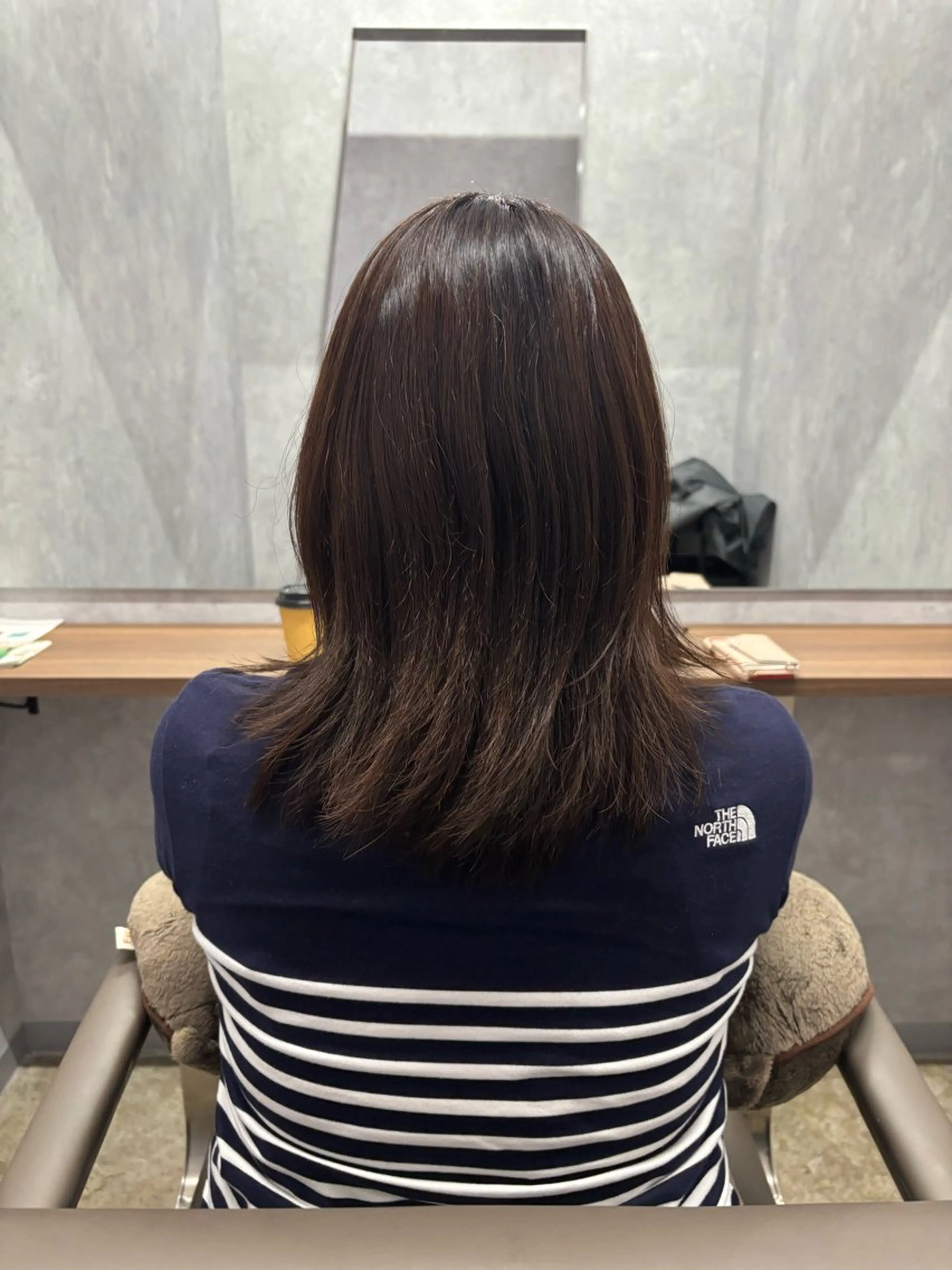 ミディアム カラー ヘアカラー 山崎 美羽のヘアスタイル